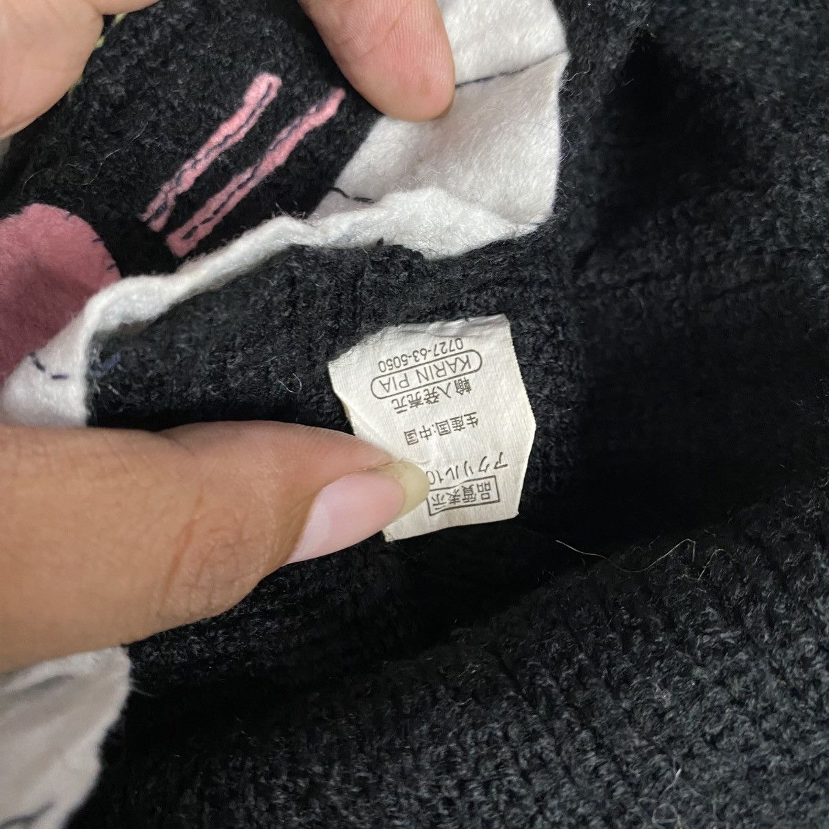 Japanese Brand × Vintage 2000s y2k lazy cay unique beanie hats Size ONE SIZE - 6 Thumbnail