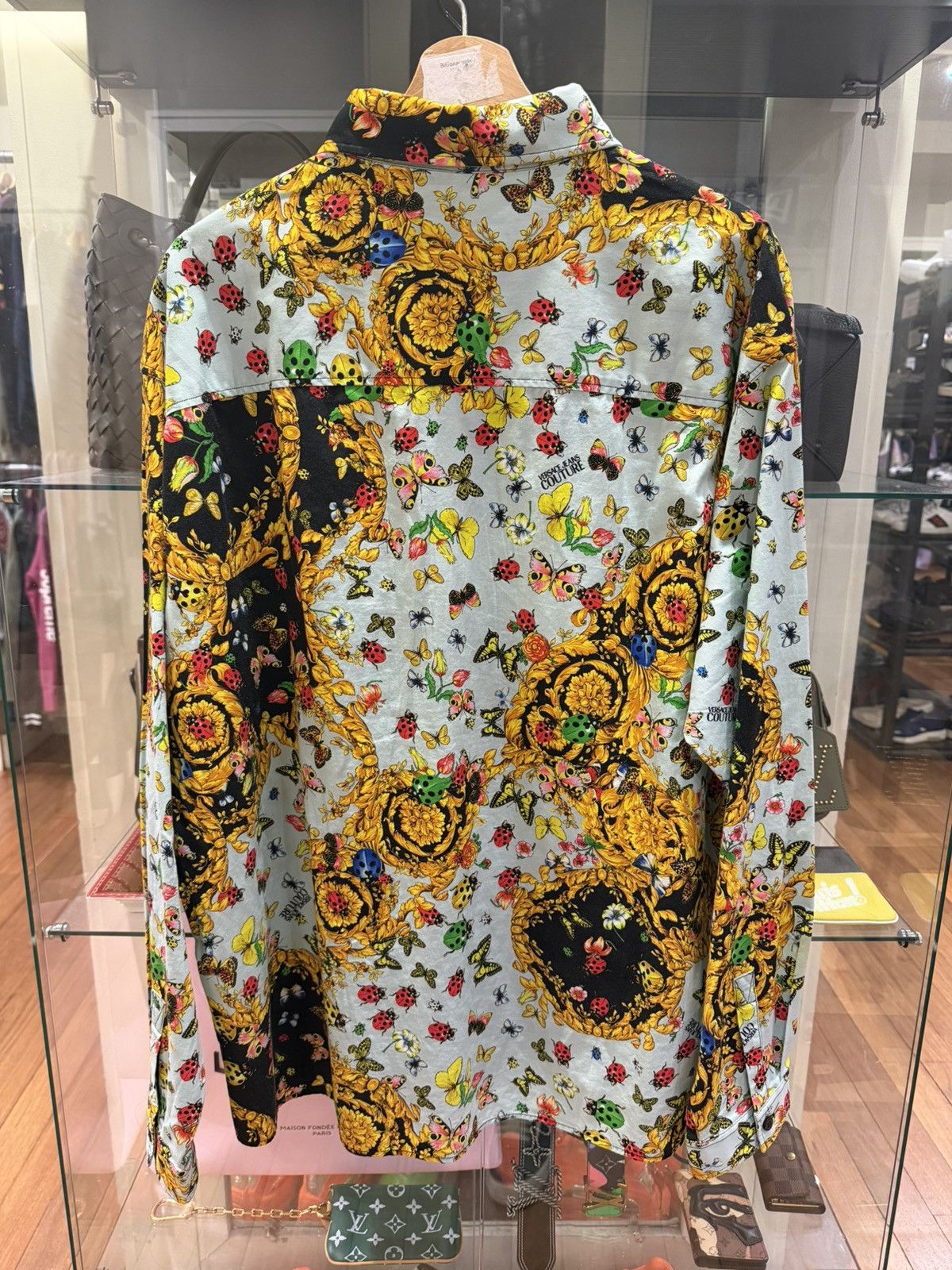 Versace Versace Jeans Couture Baroque & Ladybug Button Up Shirt Size US M / EU 48-50 / 2 - 2 Thumbnail