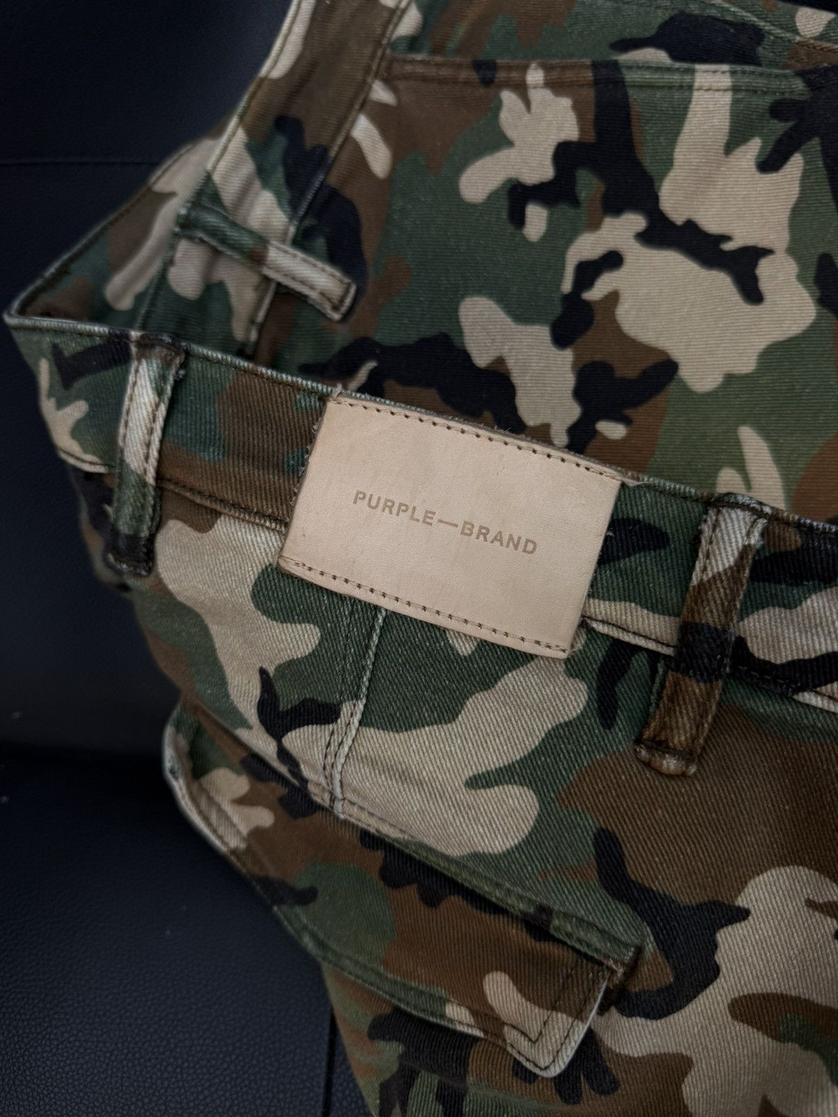 Purple Brand Purple Brand Cargo Camo Pants Size M Pre Owned 🧼 Size US 32 / EU 48 - 11 Thumbnail