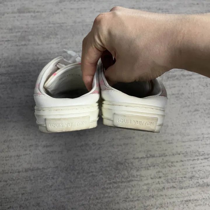Other Louis Vuitton Stellar Monogram Pink Slip-On Sneakers -2508 Size US 6 / IT 36 - 3 Thumbnail