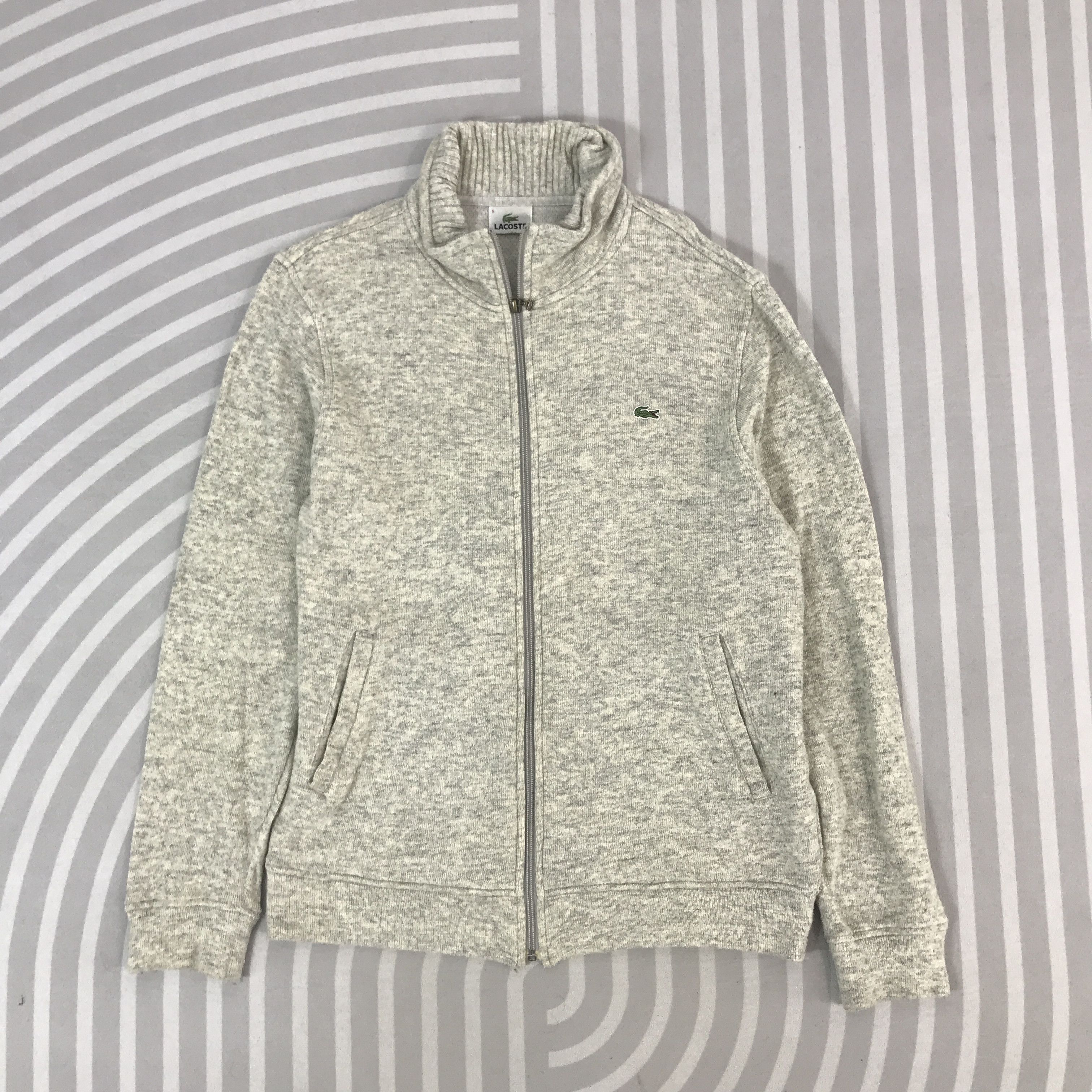 Japanese Brand × Lacoste Vintage Lacostle knitwear zipper Jacket Size US L / EU 52-54 / 3 - 1 Thumbnail