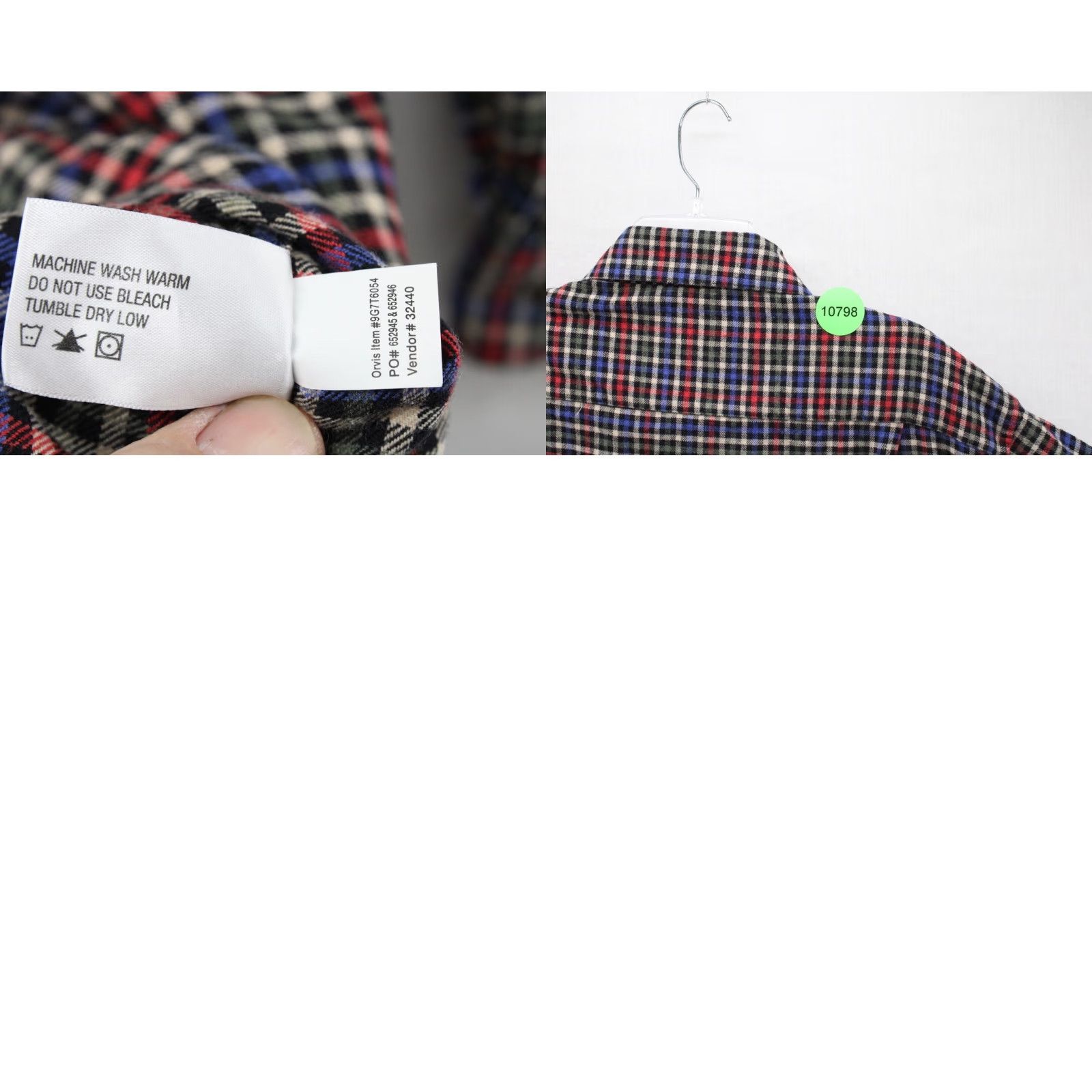 Orvis Orvis Luxury Flannel Shirt Men's XL Red White Blue Plaid Long Sleeve Button-Down Size US XL / EU 56 / 4 - 8 Thumbnail