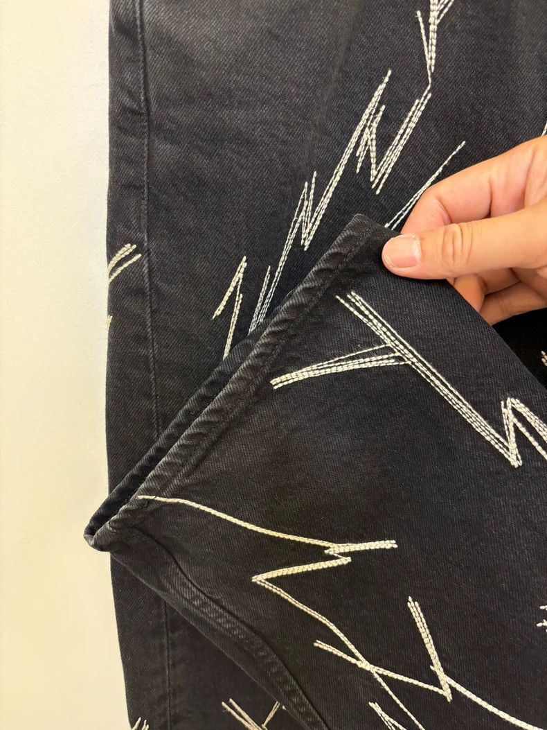 Our Legacy Our Legacy Lightning Embroidered Jeans Size US 33 - 5 Thumbnail