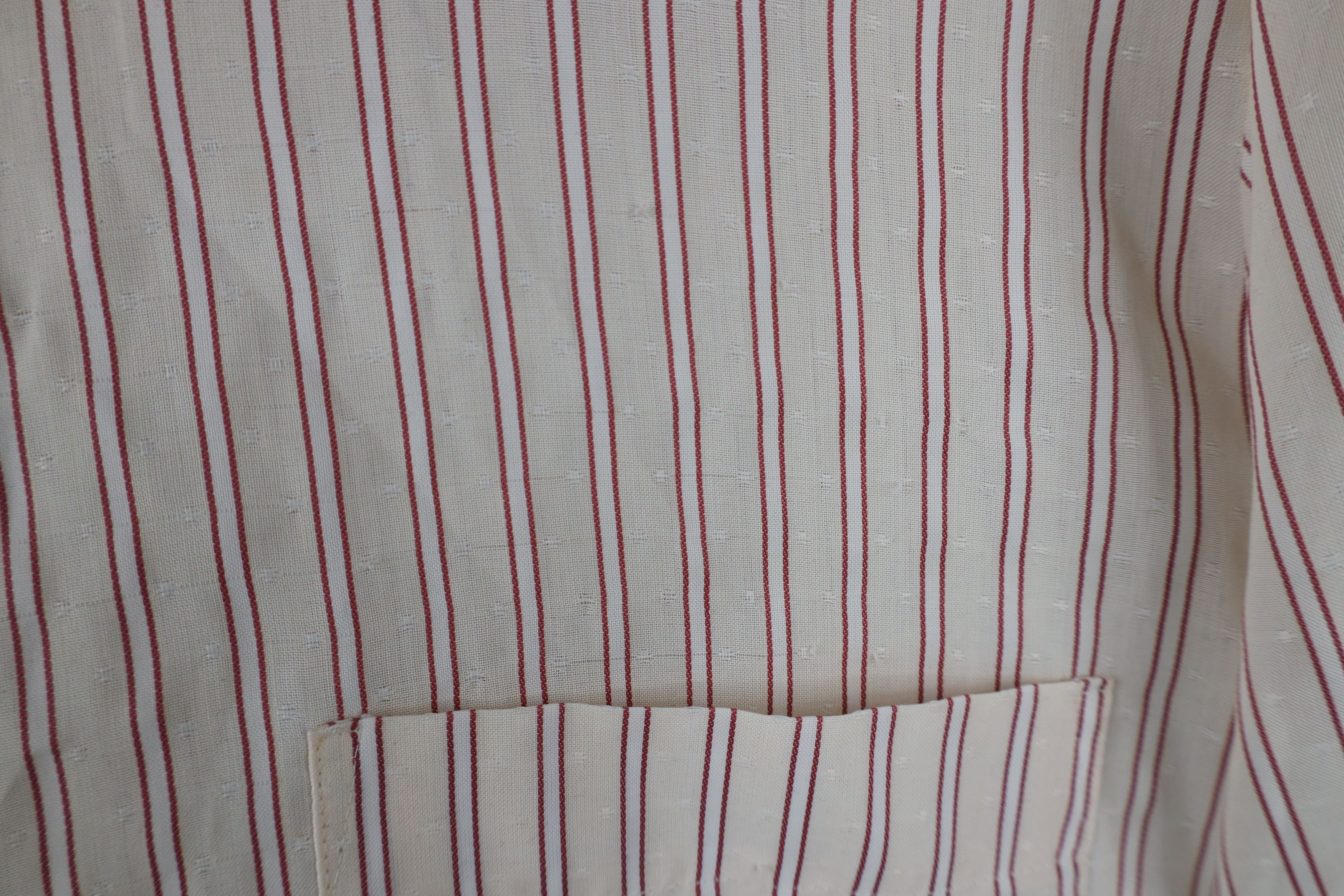Vintage Vintage 70s Streetwear Striped Short Sleeve Button Shirt USA Size US L / EU 52-54 / 3 - 4 Thumbnail