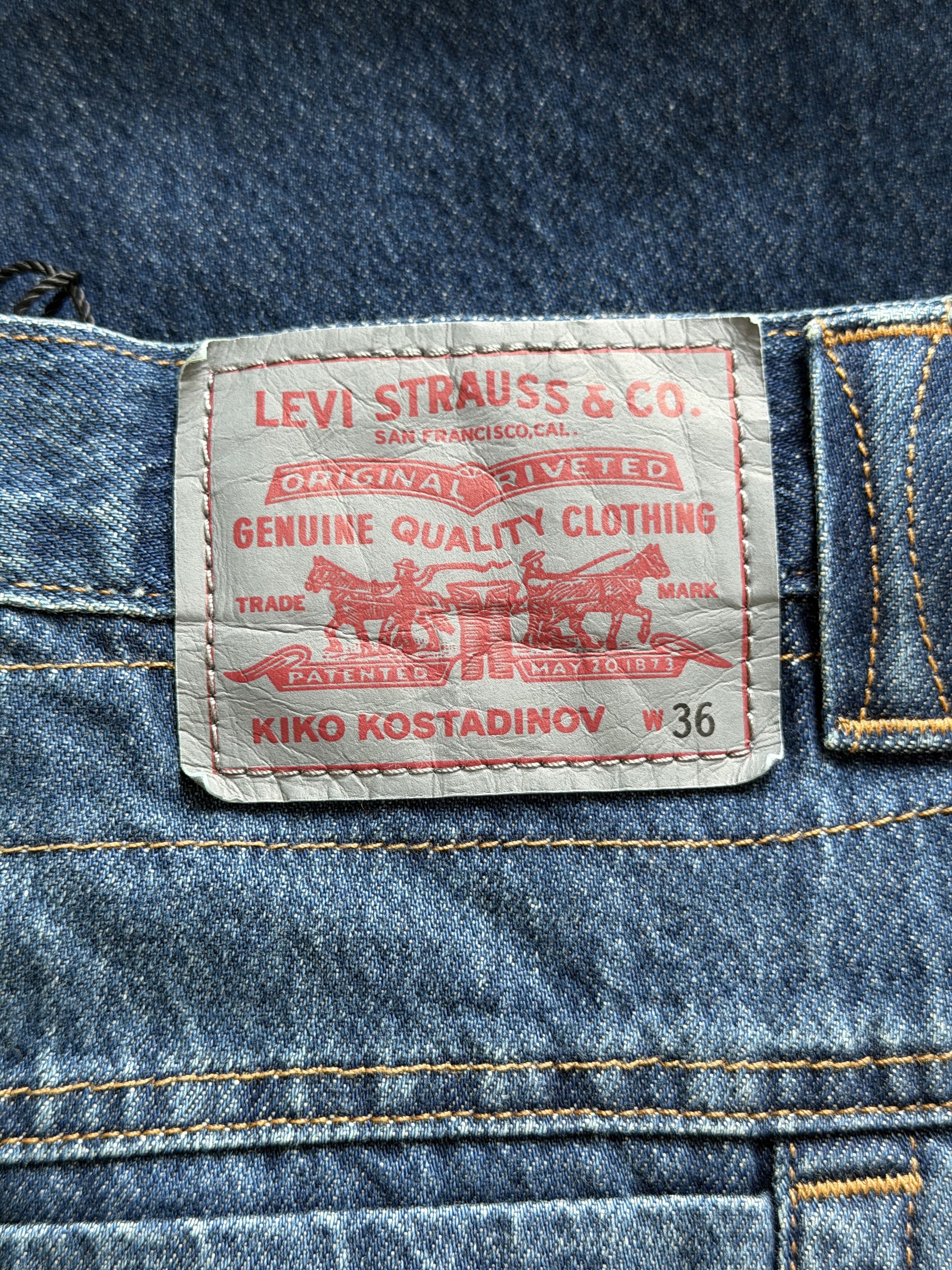 Kiko Kostadinov × Levi's Kiko Kostadinov Levi's Baggy Jeans in Indigo Blue Size US 36 / EU 52 - 7 Thumbnail