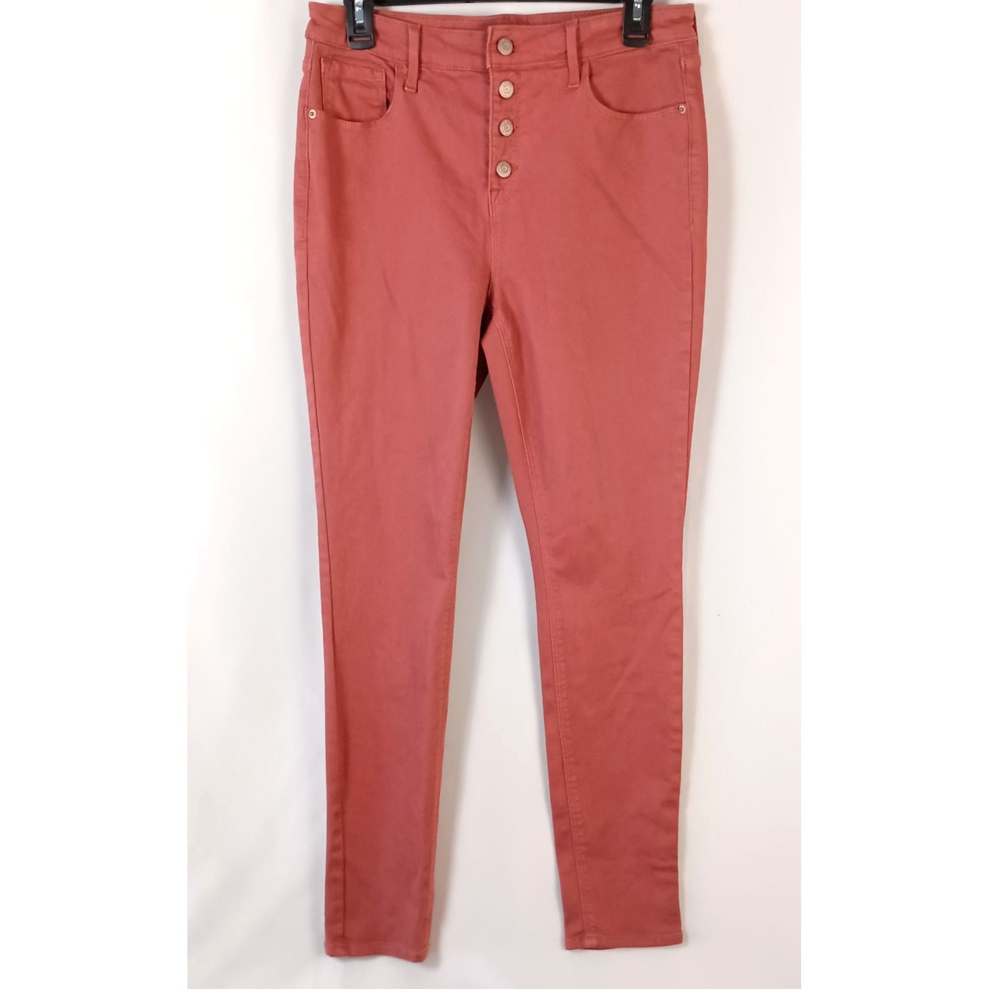 Old Navy Old Navy Rock Star Super Skinny Jeans 12 High Rise Button Fl Size 34" / US 12 / IT 48 - 2 Thumbnail