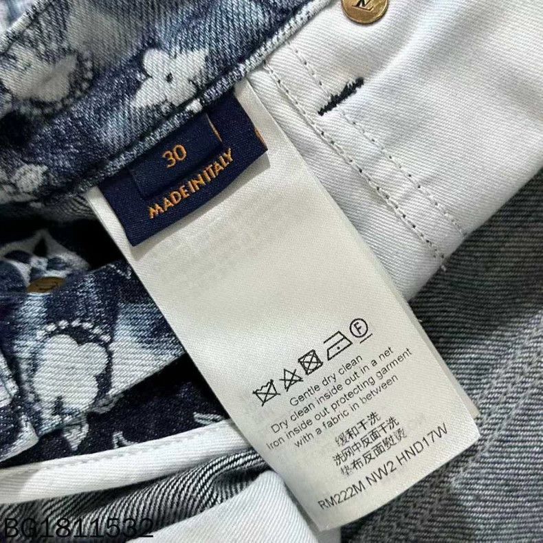 Louis Vuitton Louis Vuitton Cashew flower printed denim shorts Size US 30 / EU 46 - 5 Thumbnail