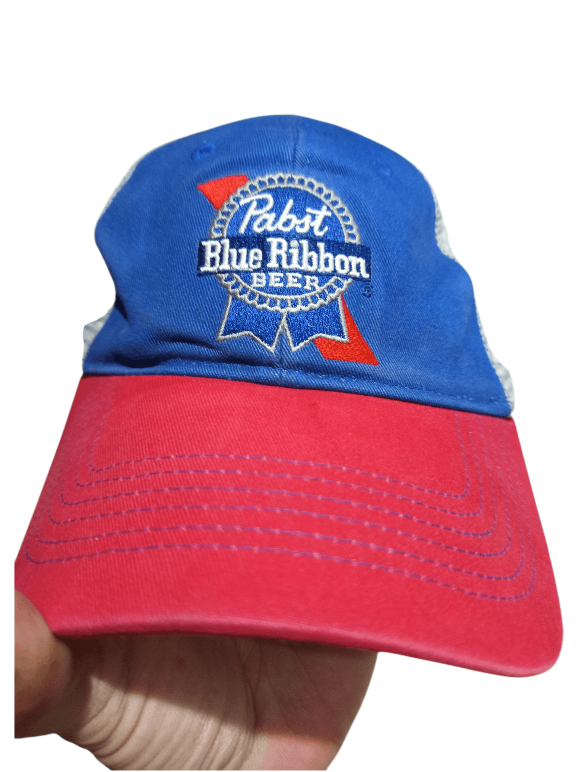 Vintage Pabst Blue Ribbon Beer Trucker Cap