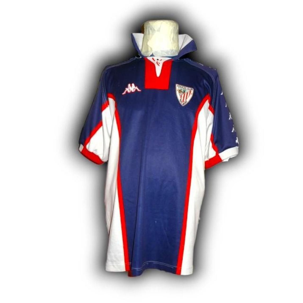 Kappa Athletic Club Bilbao Spain 1998 1999 Away Shirt Jersey Size US XL / EU 56 / 4 - 4 Thumbnail