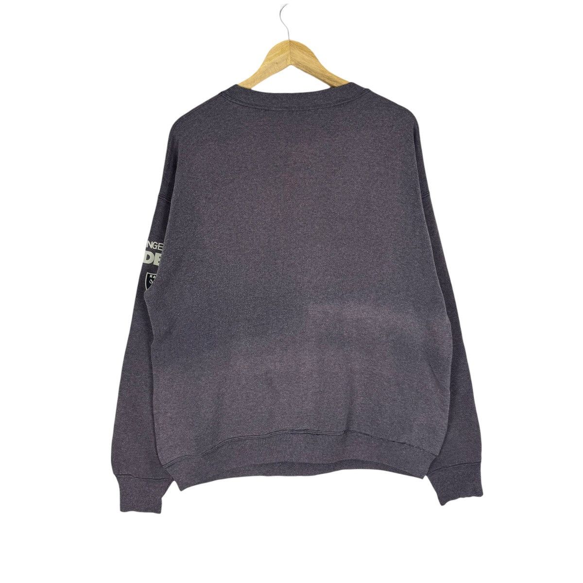 NFL ☀️RAIDERS LOS ANGELES NFL FADED BLACK SWEATSHIRTS CREWNECK Size US L / EU 52-54 / 3 - 6 Thumbnail