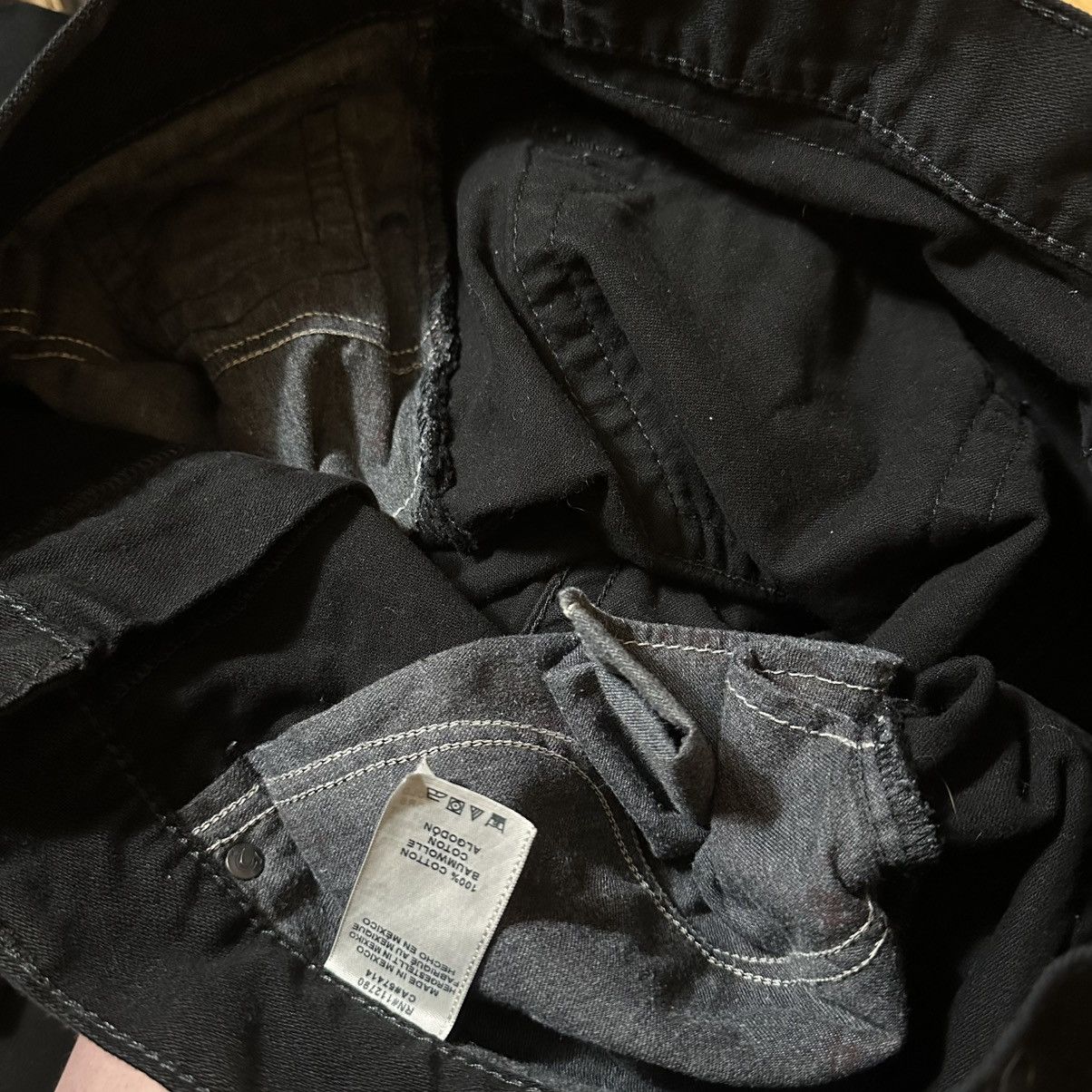 Other × True Religion Y2K Men’s True Religion All Black Denim Skinny Flap Jeans Size US 36 / EU 52 - 10 Thumbnail