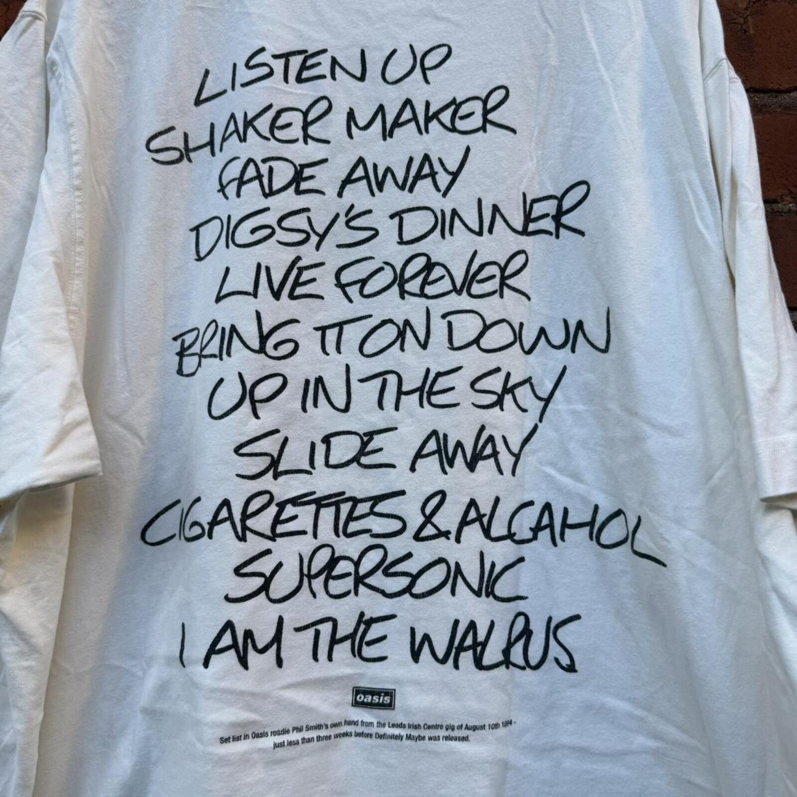 Abercrombie & Fitch oasis setlist Abercrombie & fitch 2025 tour t shirt Size US XL / EU 56 / 4 - 5 Thumbnail