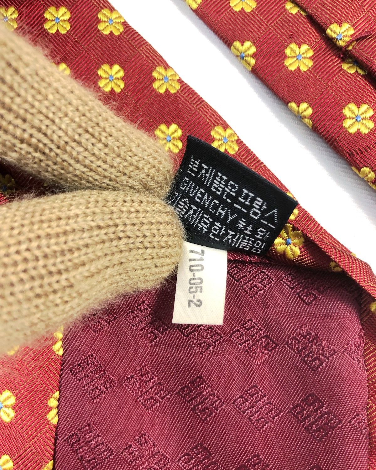 Givenchy Rare Vintage Monsieur Givenchy Silk Tie Size ONE SIZE - 6 Thumbnail