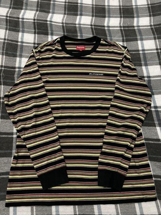 Supreme multi stripe outlet long sleeve