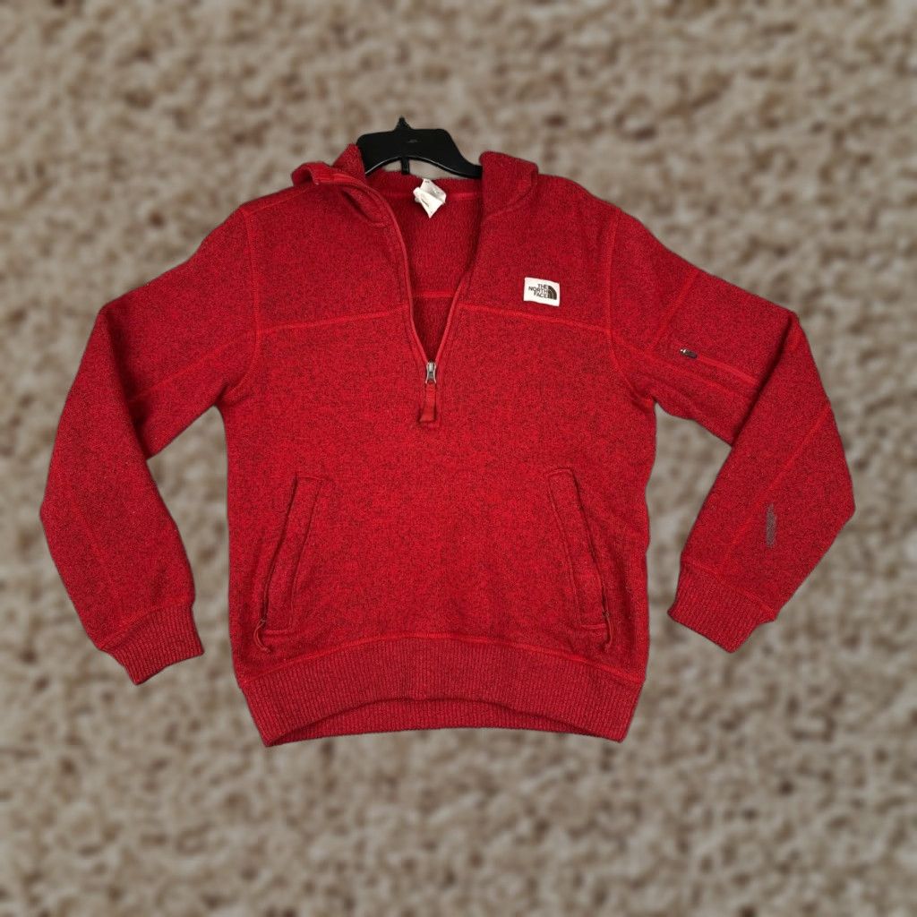 The North Face The North Face Hoodie Men Small Red Pullover Knit 1/4 Zip Size US S / EU 44-46 / 1 - 1 Thumbnail
