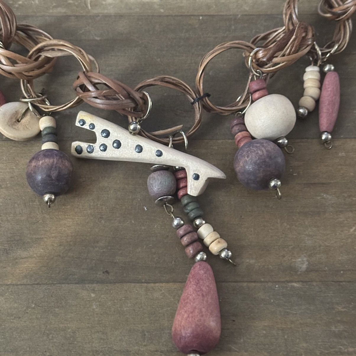 Vintage Vintage African bead necklace Size ONE SIZE - 4 Thumbnail