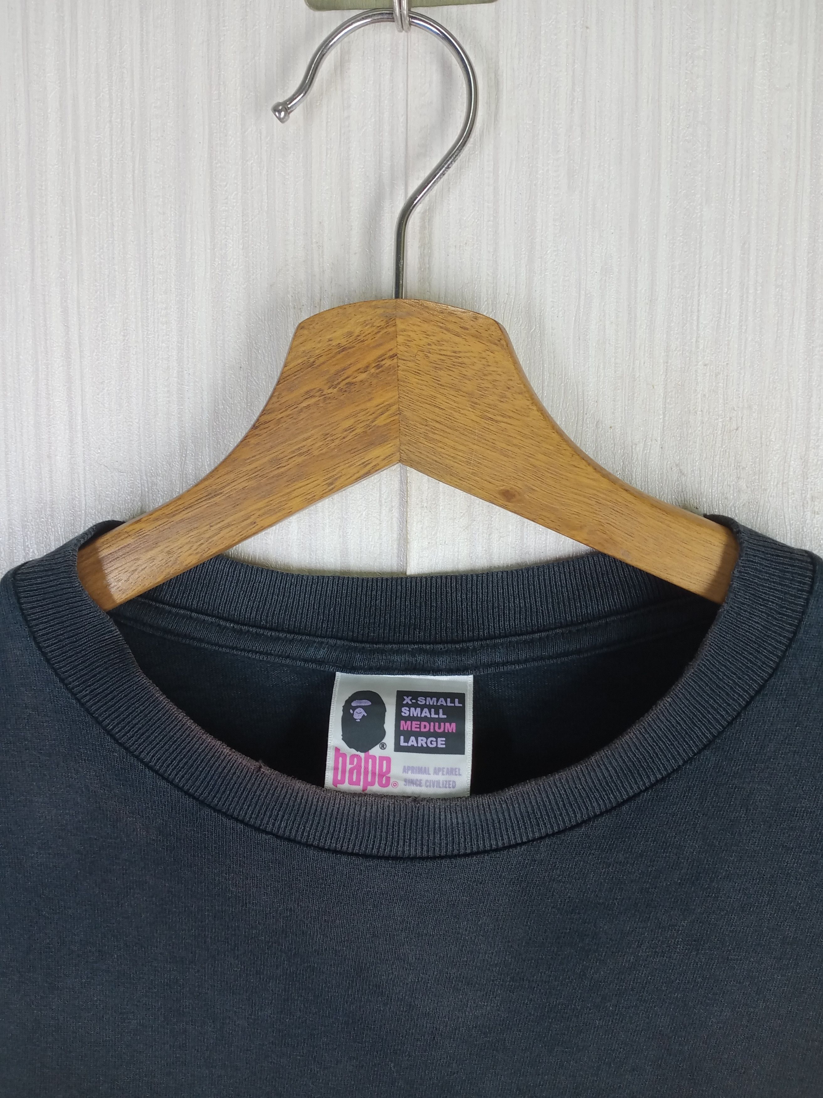 Bape Rare Vintage BAPE SHALL NEVER KILL Distressed Tshirt Size US M / EU 48-50 / 2 - 10 Thumbnail