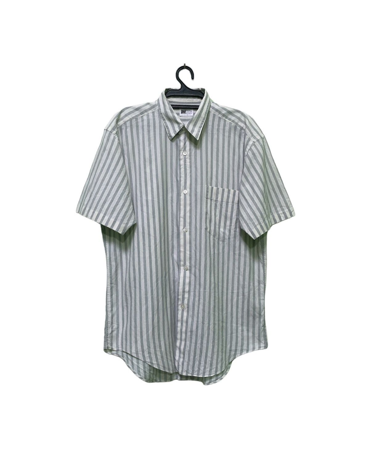 Issey Miyake Issey Miyake Studio button Stripe Shirt Size US M / EU 48-50 / 2 - 1 Thumbnail
