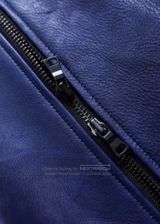 EXEMPLAIRE OUTIL VESTE GOUDON Indigo Leather Jacket. Size US L / EU 52-54 / 3 - 7 Thumbnail