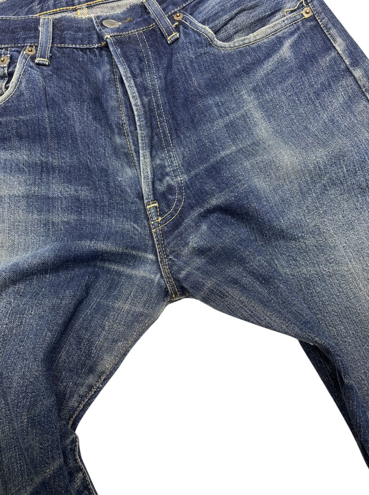 Levi's 🔥VTG 501 BIG E SELVEDGE DISTRESSED DENIM JEANS Size US 32 / EU 48 - 10 Thumbnail
