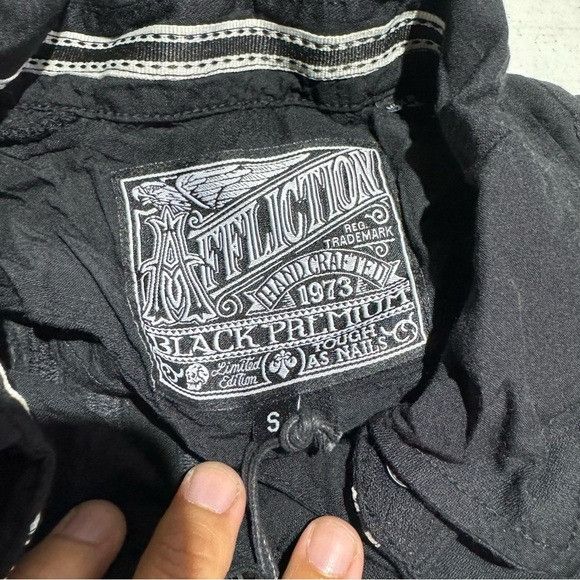 Affliction NWT AFFLICTION HEARTBREAKER BLACK LONG SLEEVE SZ SMALL S Size US S / EU 44-46 / 1 - 6 Thumbnail