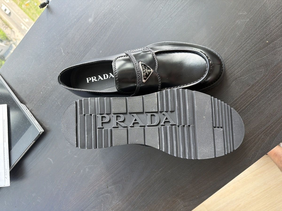 Prada Prada Brushed Leather loafers Size US 9 / EU 42 - 4 Thumbnail