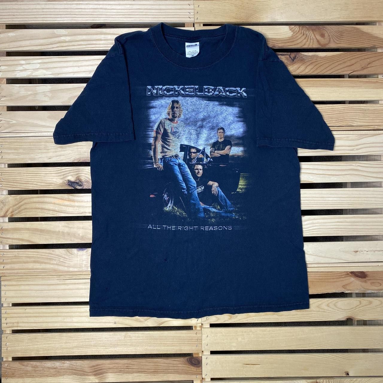 Anvil Vintage Nickelback 2006 Tour Black Band Tee Size Medium Size US M / EU 48-50 / 2 - 1 Thumbnail