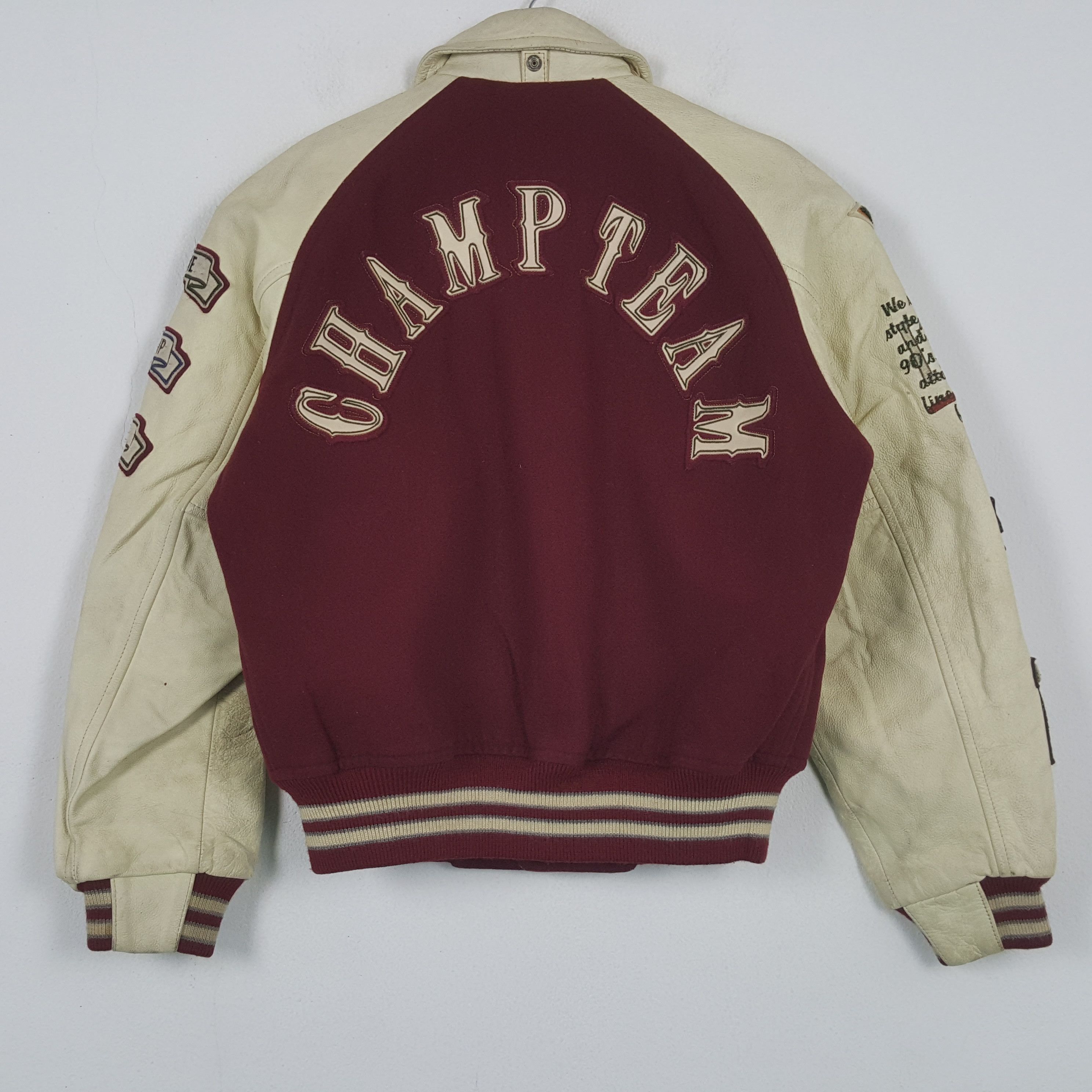 Vintage Baseball CHAMP TEAM Varsity Jacket C295N22 Size US L / EU 52-54 / 3 - 3 Thumbnail