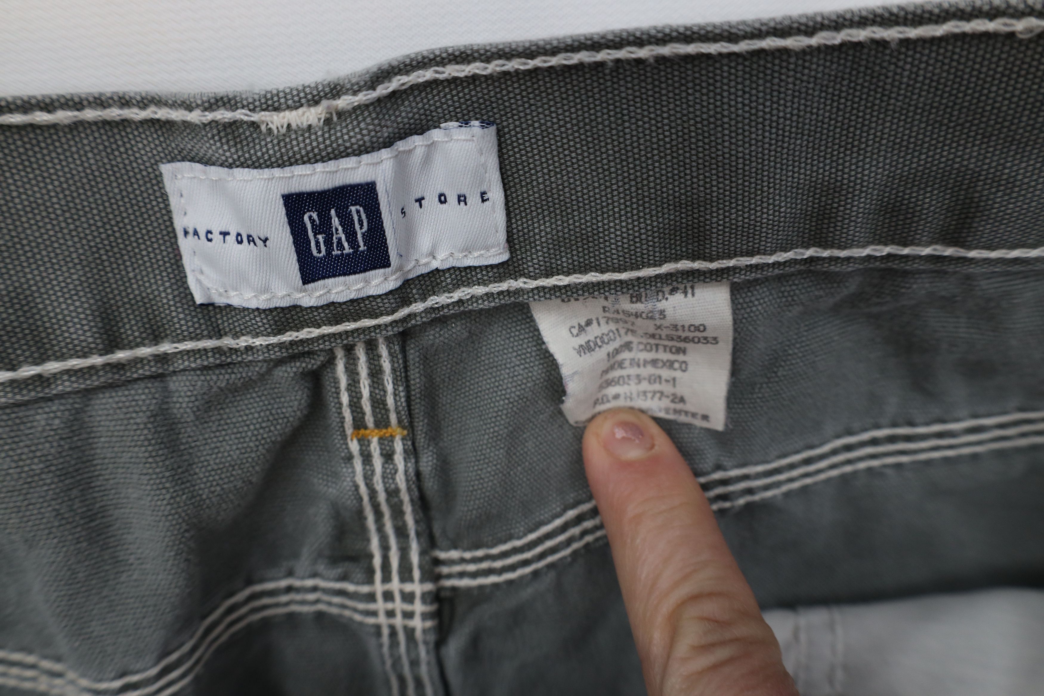 Gap Vintage Y2K 2001 Gap Surplus Stonewash Dungaree Shorts Size US 34 / EU 50 - 6 Thumbnail