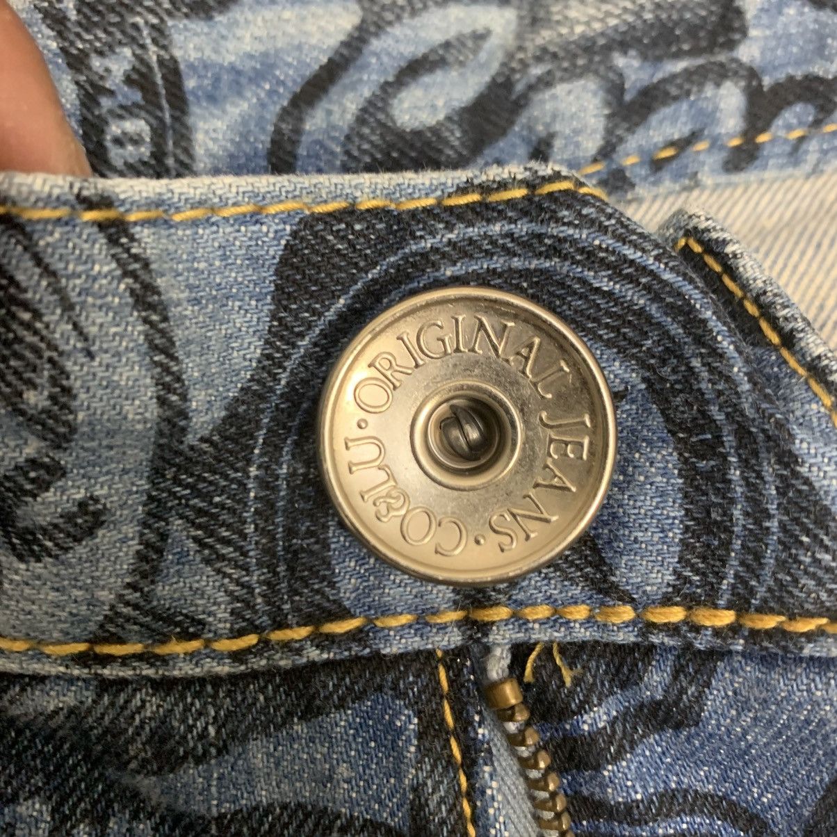 If Six Was Nine Rare Co&Lu Jeans Allover Graphic Print Denim Size US 30 / EU 46 - 18 Thumbnail