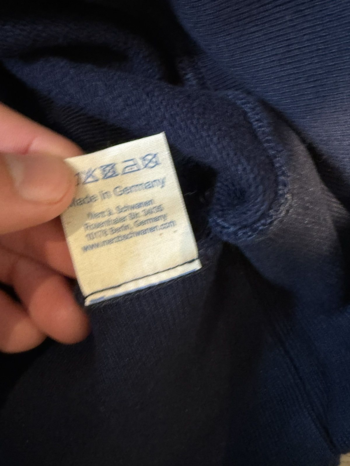 Merz B. Schwanen Navy Quarter Zip Size US M / EU 48-50 / 2 - 4 Thumbnail