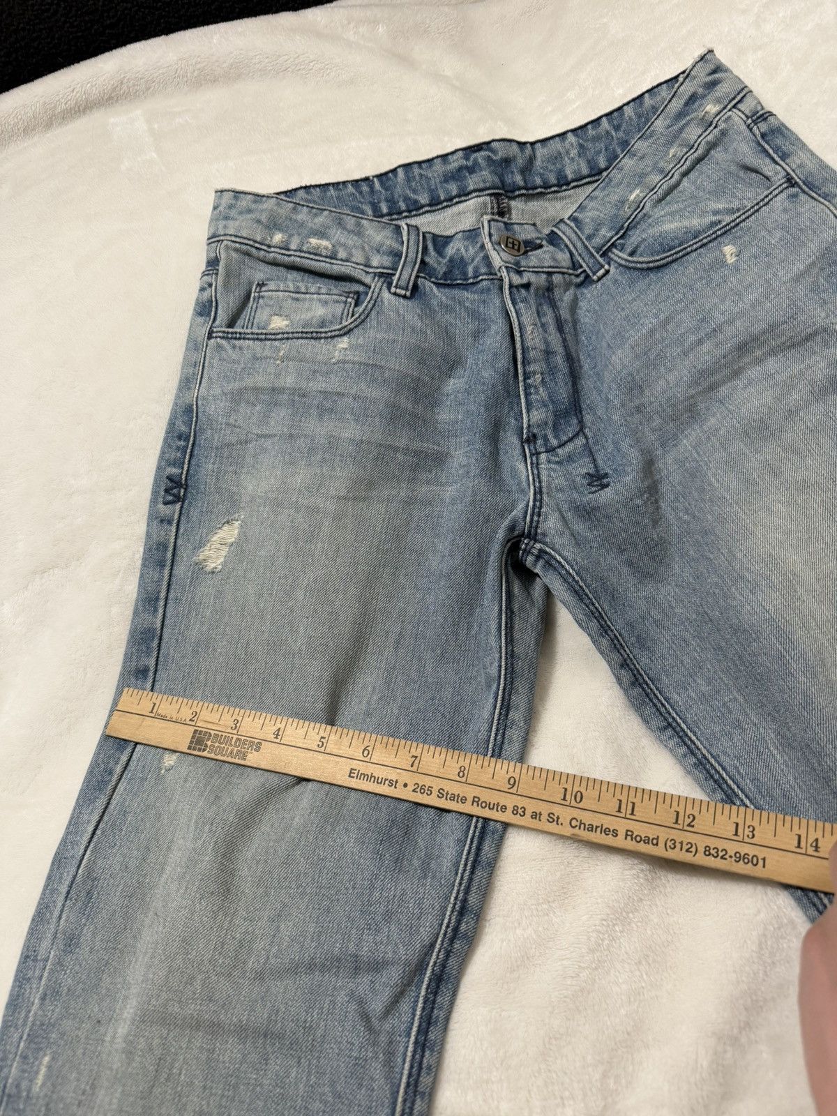 Ksubi Ksubi Chitch Distressed Denim Blue Jeans Slim Fit Mens 27x32 Size US 27 - 7 Thumbnail
