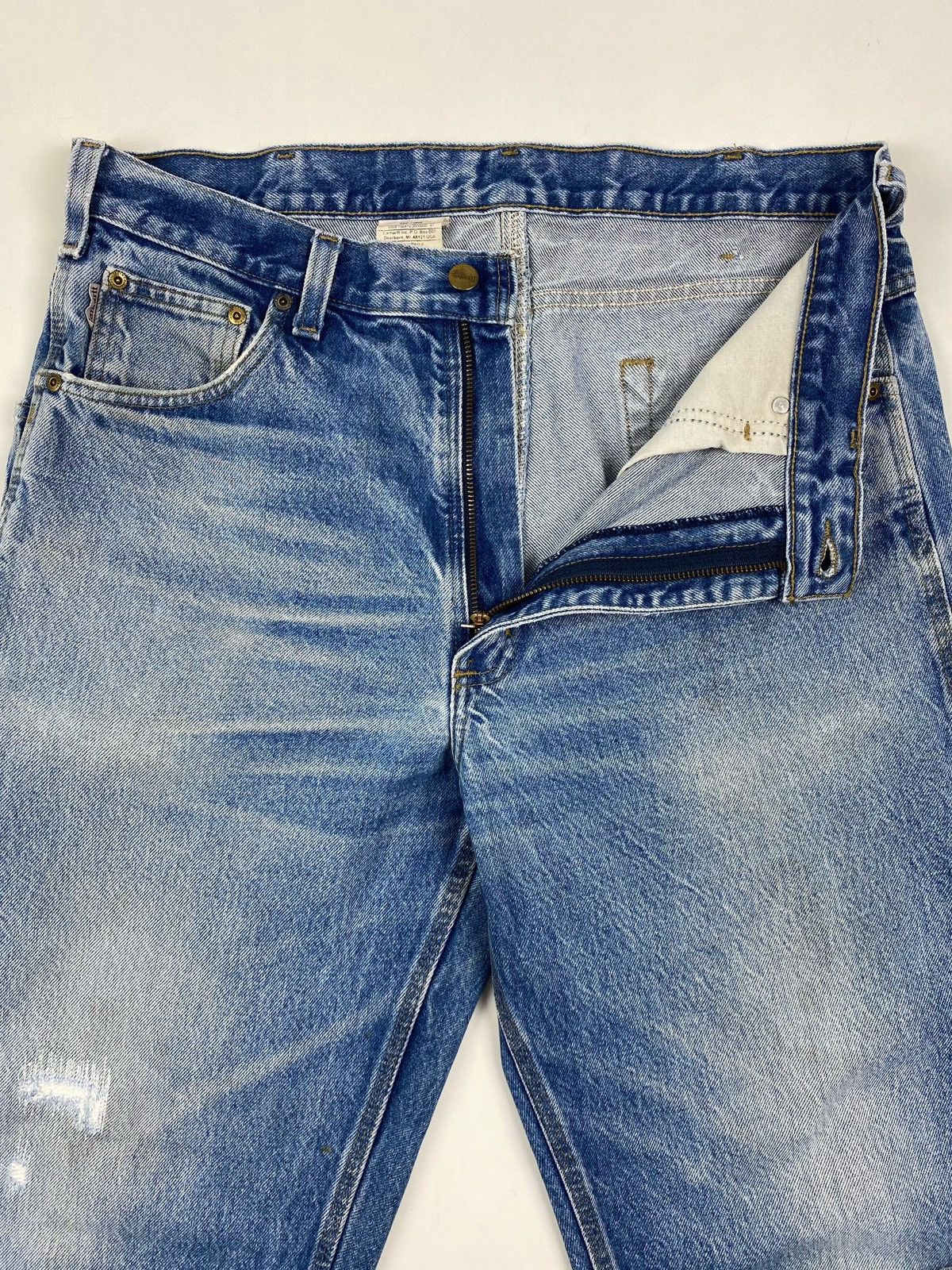 Carhartt 2000’s Distressed Carhartt B234PRW Relaxed Carpenter Denim Size US 36 / EU 52 - 6 Thumbnail