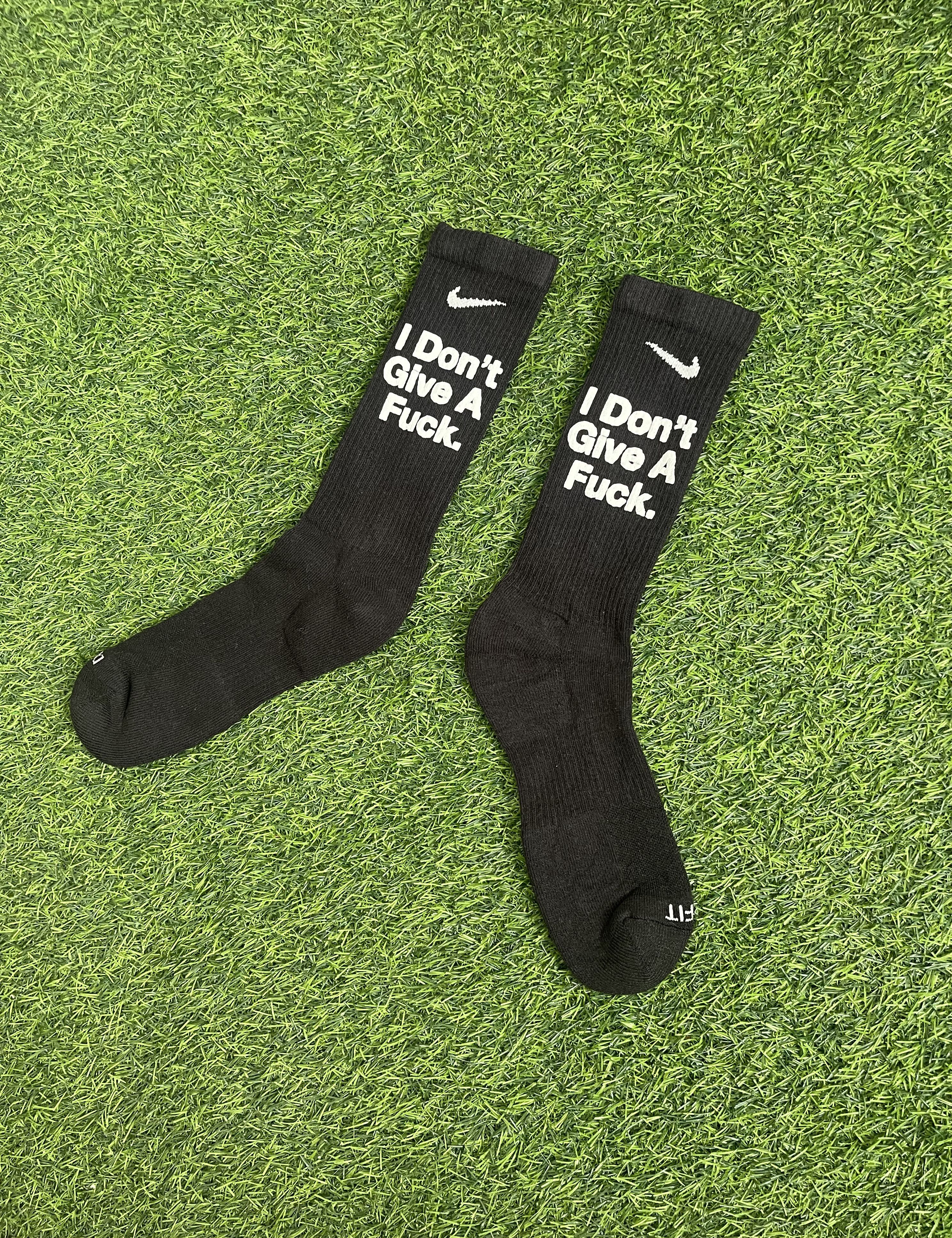 Nike NIKE CUSTOM “IDGAF” SOCKS Size ONE SIZE - 2 Thumbnail