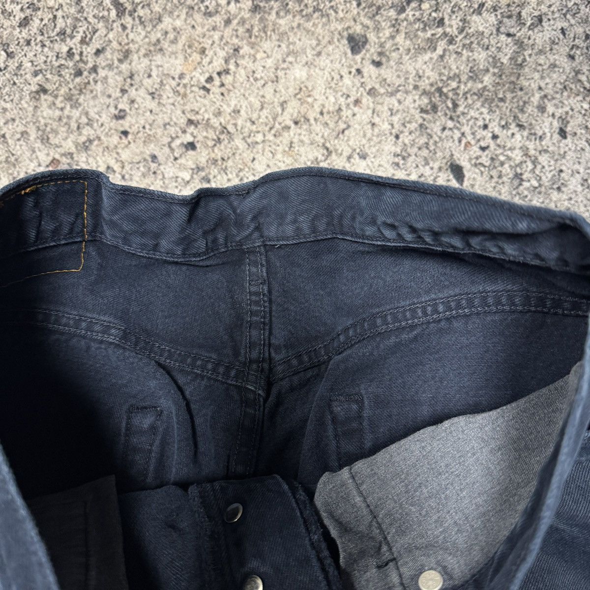Levi's Vintage Levi’s 501 Dark Blue Denim Jeans ERD Grunge Chrome Size US 34 / EU 50 - 11 Thumbnail