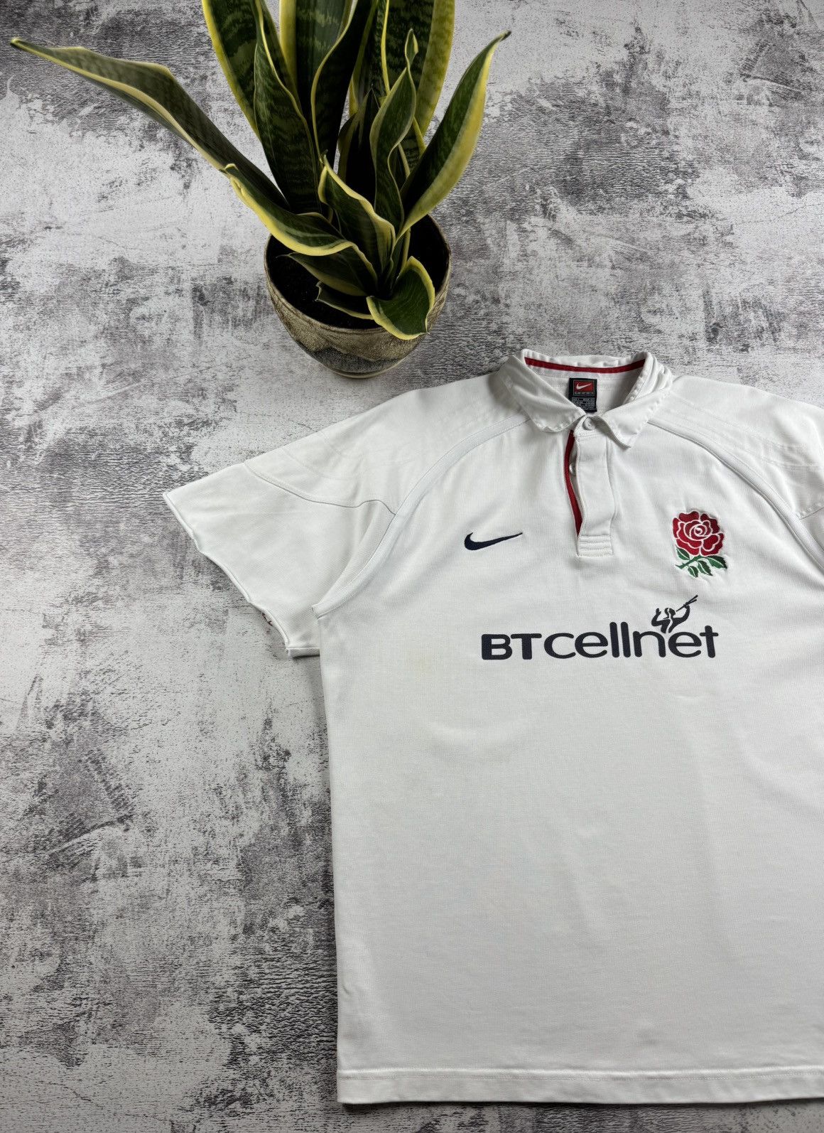 Nike Nike Home Team National 1999/2000 England Polo Jersey T Shirt Size US L / EU 52-54 / 3 - 2 Thumbnail