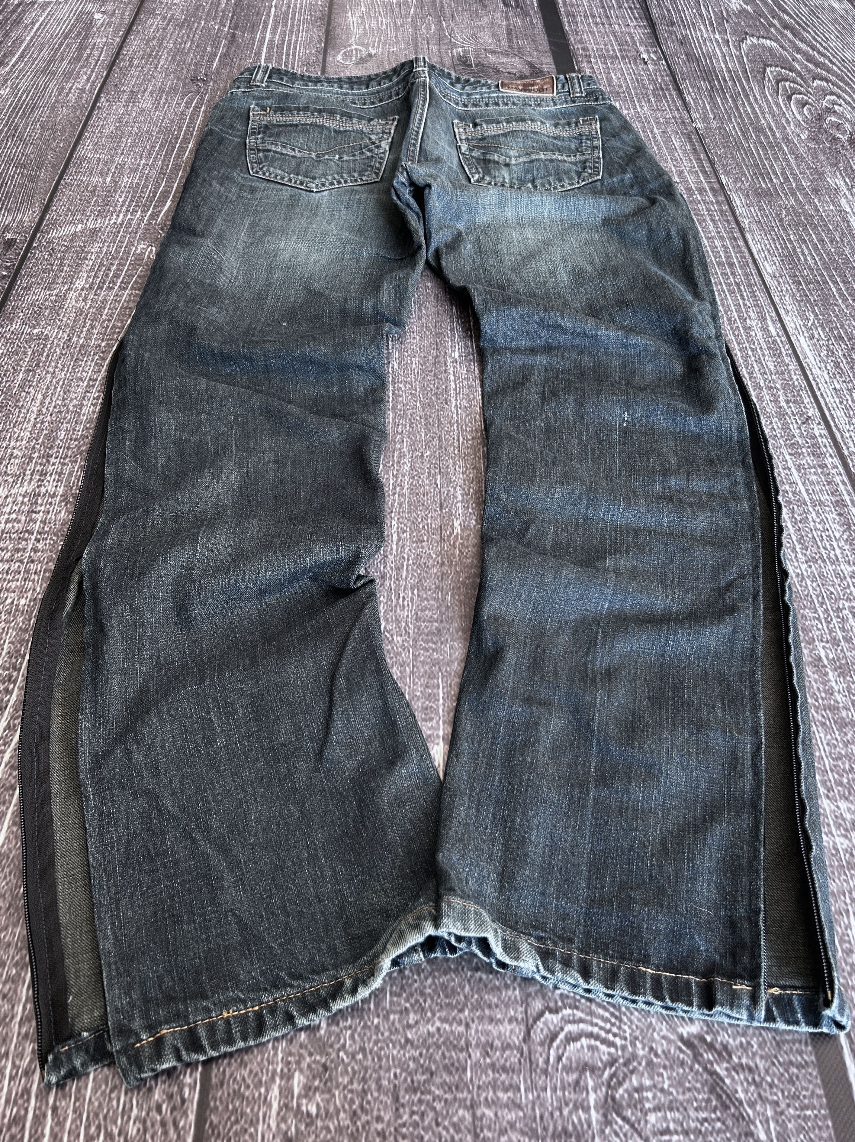 Designer 💥 JUNYA WATANABE BALENCIAGA STYLE FULL ZIP JEANS Size US 32 / EU 48 - 4 Thumbnail