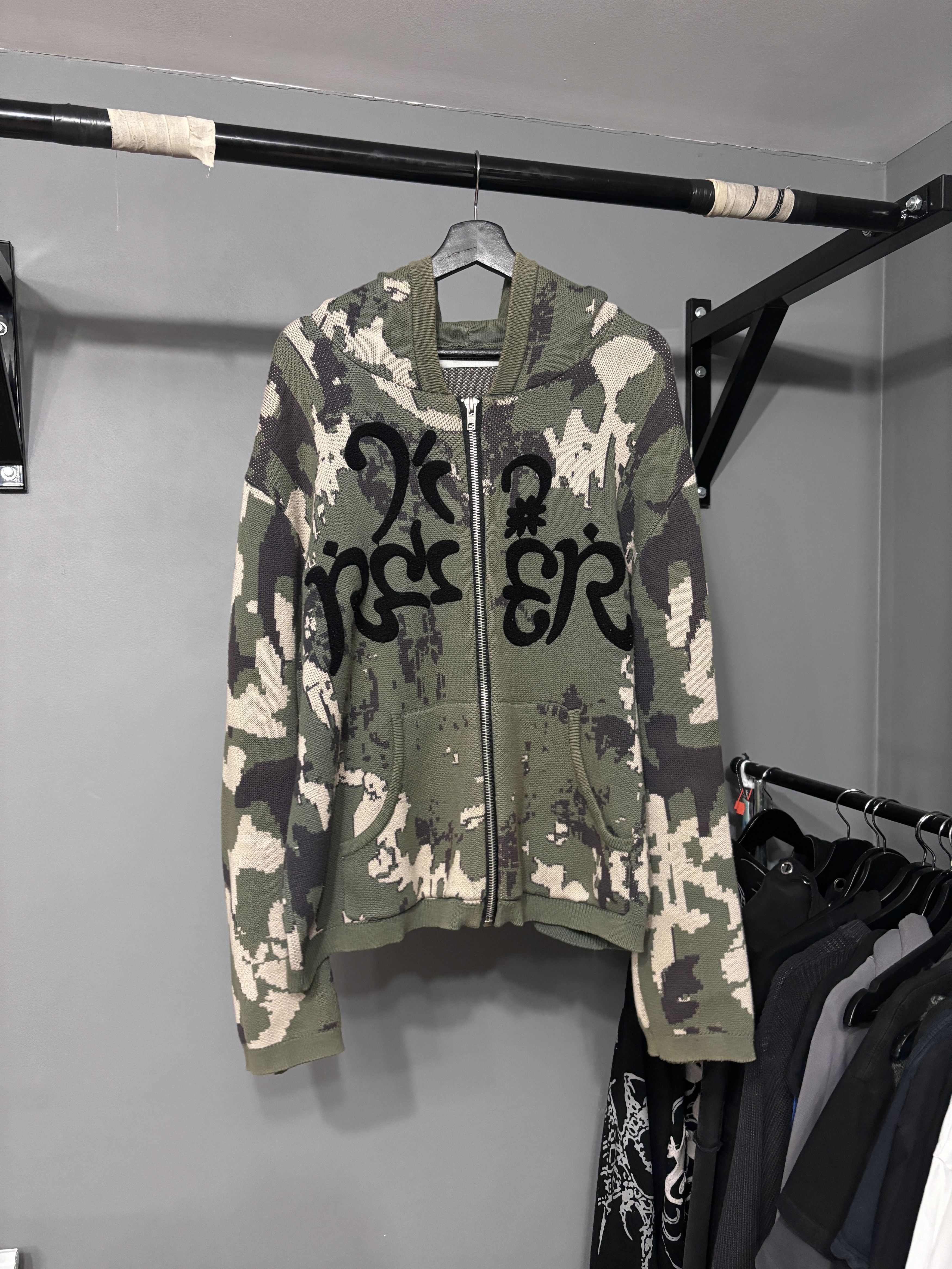 Racer Worldwide Racerworldwide camo knit zip hoodie Size US XL / EU 56 / 4 - 1 Thumbnail