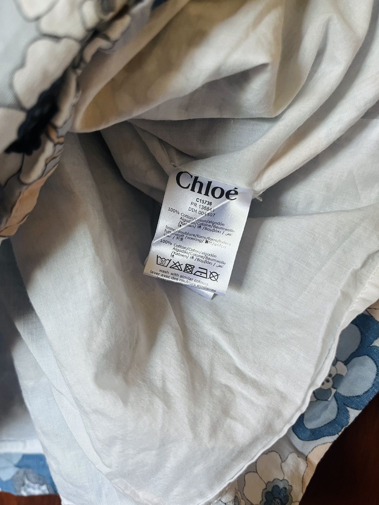 Chloe Chloé Girls (Size 10) Crazy Daisy Blouse (XS) Size XS / US 0-2 / IT 36-38 - 4 Thumbnail