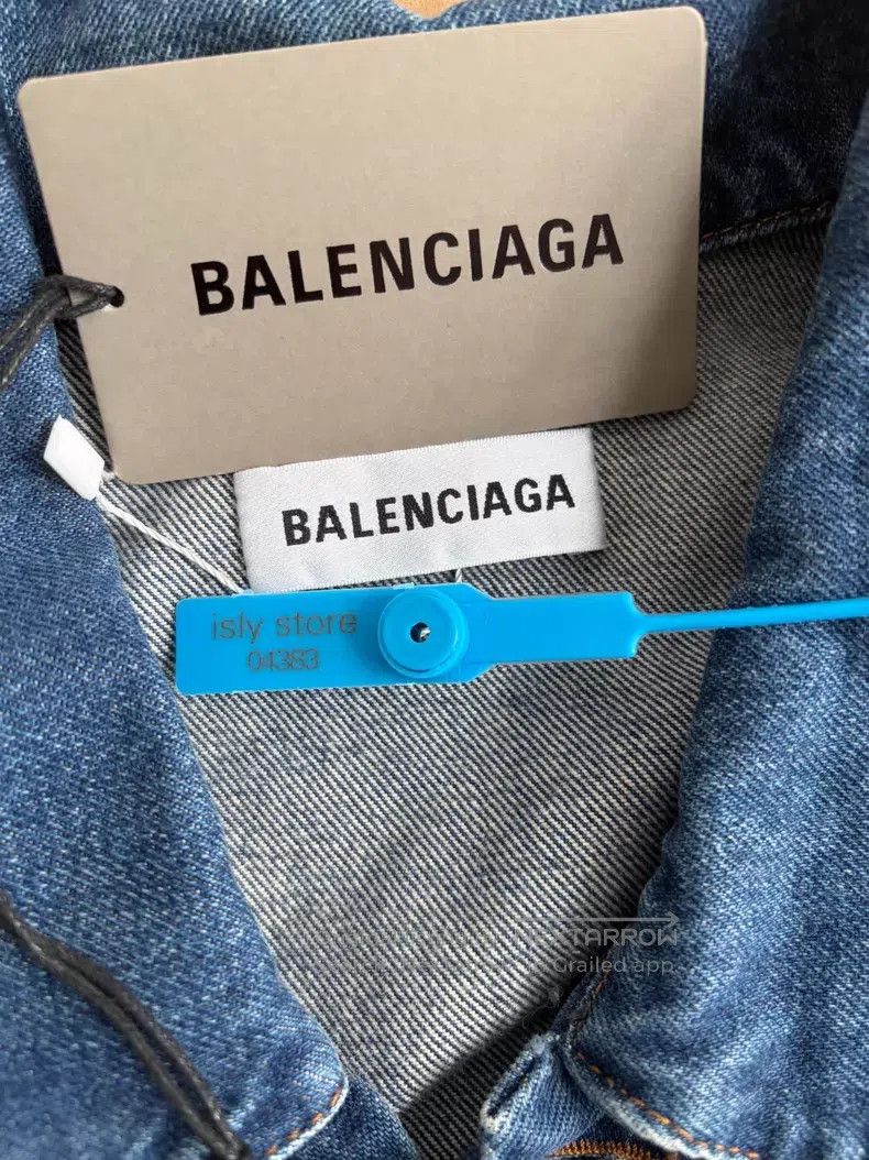 Balenciaga Balenciaga Earth Denim Jacket Size XXS / US 00 / IT 34 - 4 Thumbnail