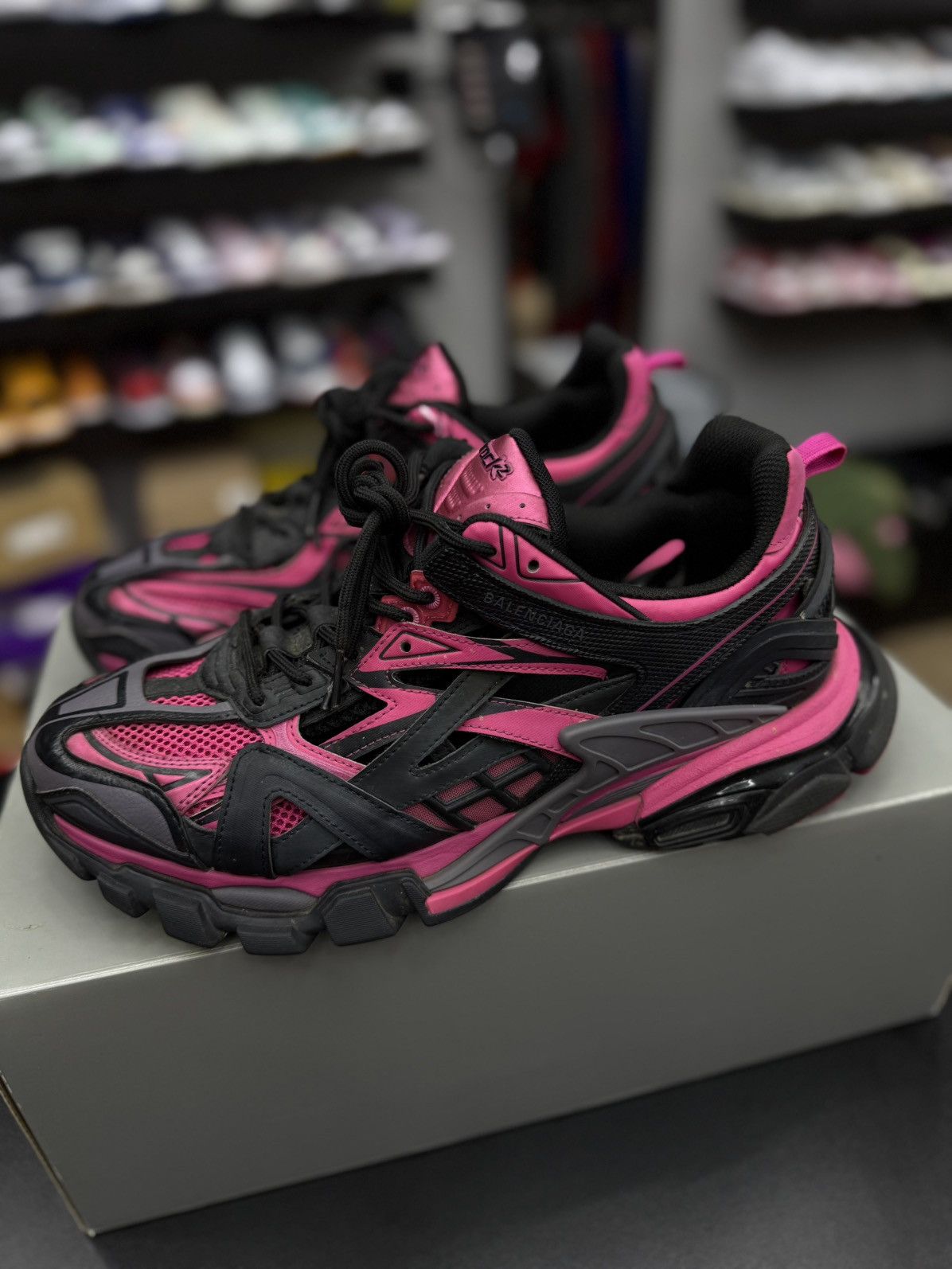 Balenciaga Balenciaga Men’s Track 2 Pink 12US/45EU $1000 Retail Size US 12 / EU 45 - 9 Thumbnail