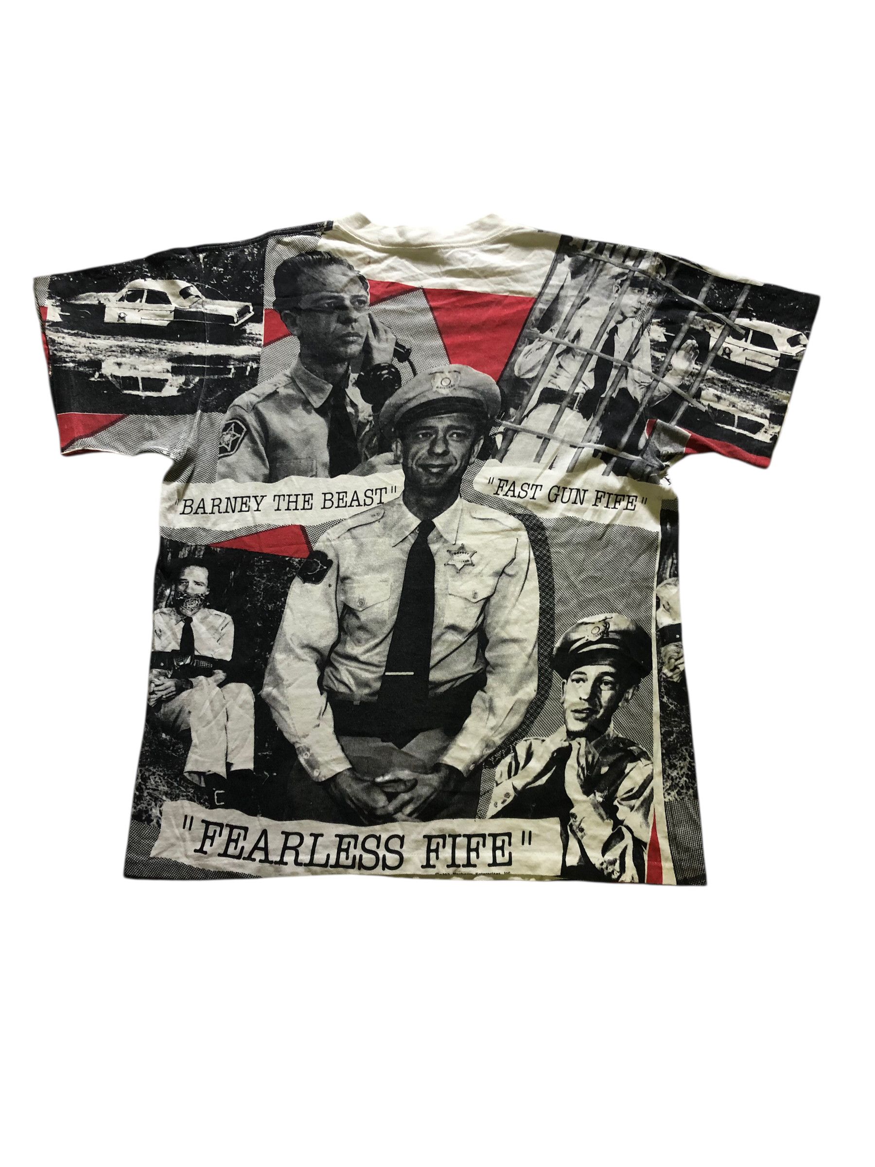 Vintage VTG ‘92 BARNEY FIFE Don Knotts All Over Print Movie T-Shirt Size US L / EU 52-54 / 3 - 4 Thumbnail