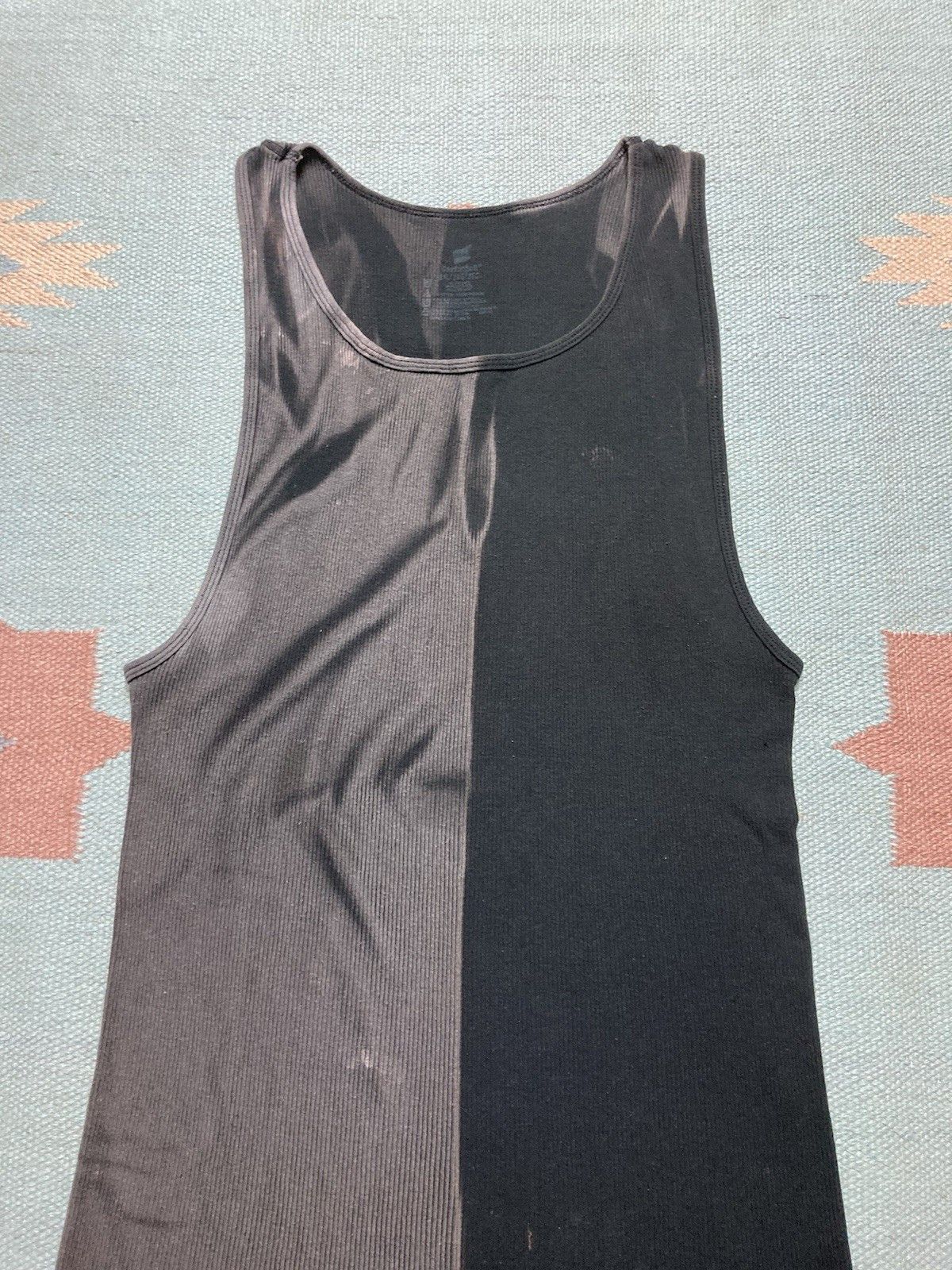 Fruit Of The Loom Fruit loom ribbed tank top shirt faded black goth grunge XL Size US XL / EU 56 / 4 - 4 Thumbnail