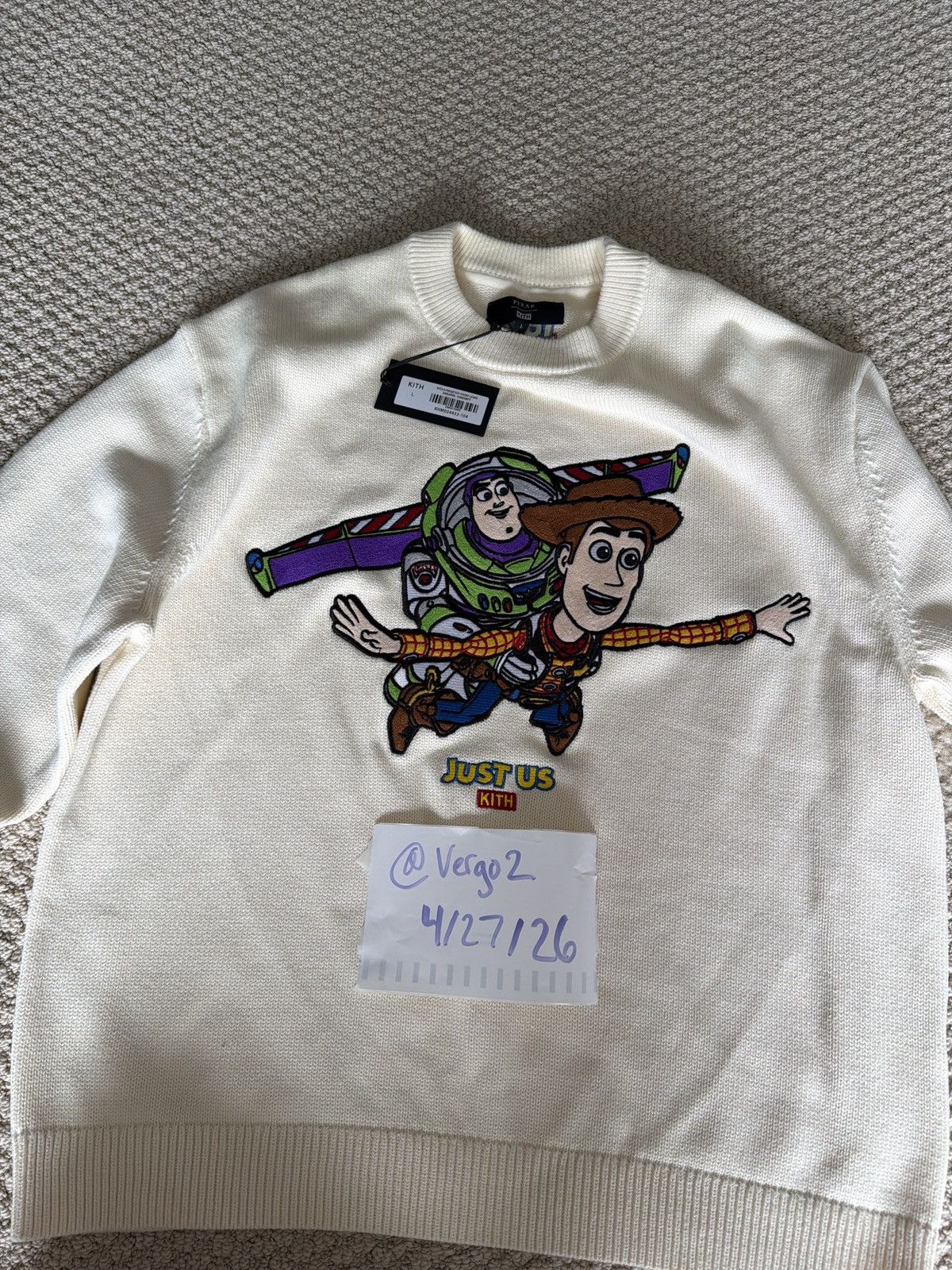 Disney × Kith Toy Story Just Us Sweater Size US L / EU 52-54 / 3 - 4 Thumbnail
