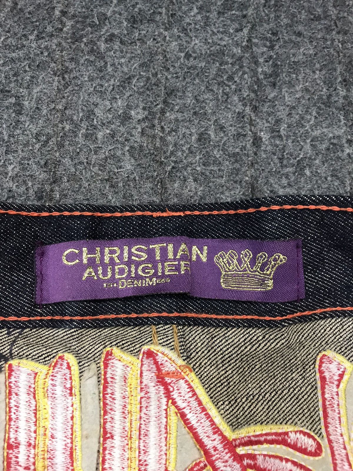 Christian Audigier Ed Hardy Denim Christian Audigier Embroidery Skull Bone Logo Size US 36 / EU 52 - 13 Thumbnail