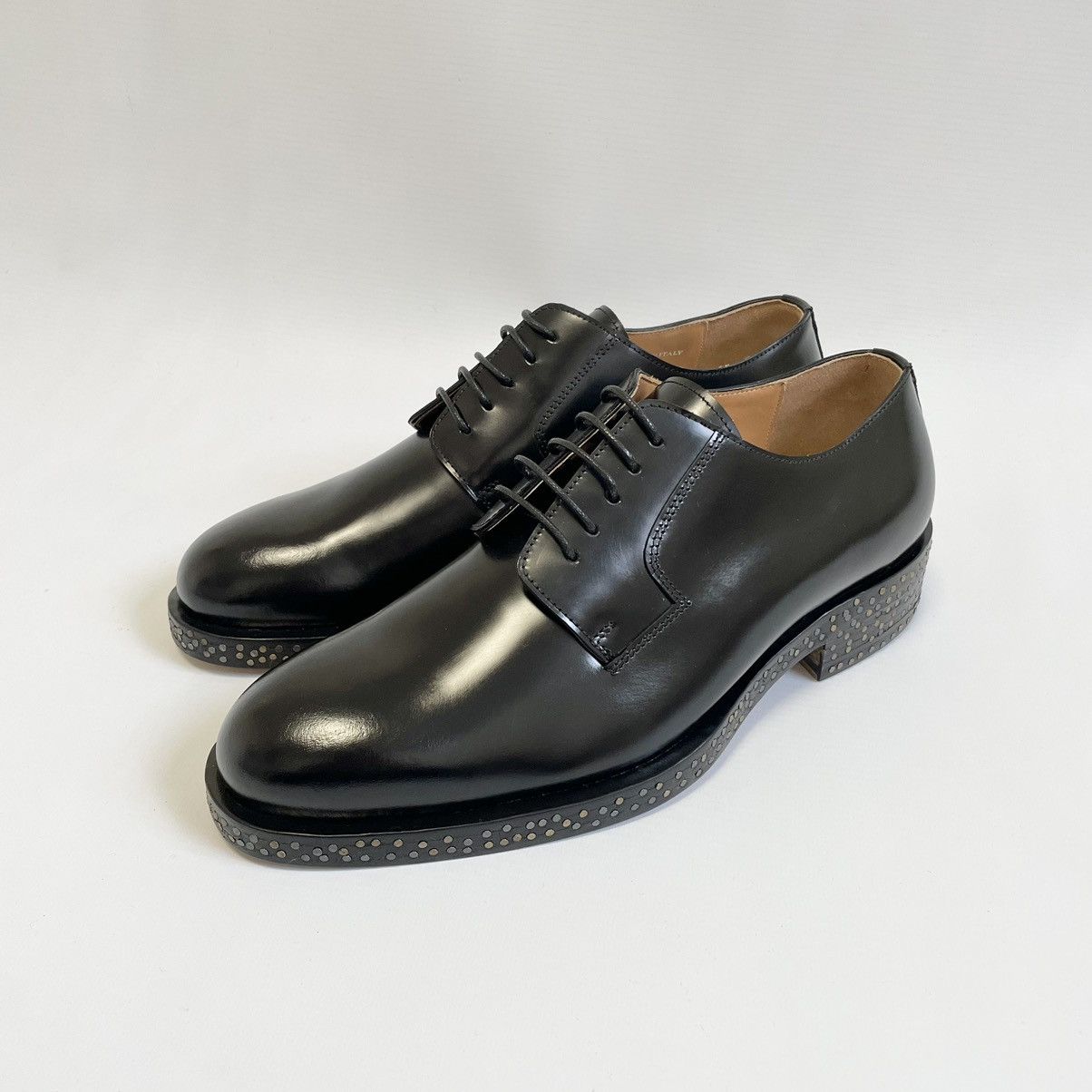 Maison Margiela A/w 17 Nail Sole Leather Derby Shoes in Black, Men's