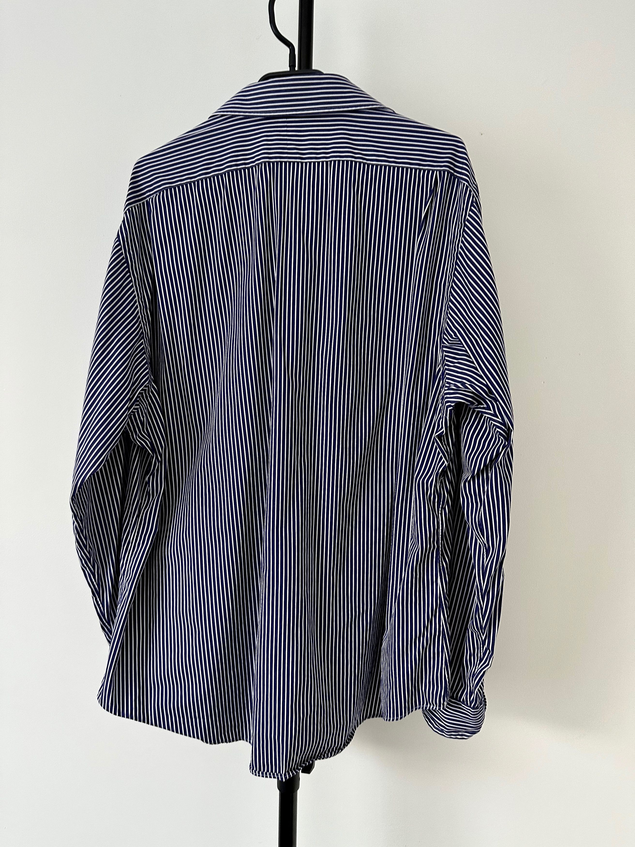 Polo Ralph Lauren POLO Ralph Lauren dress shirt striped blue Size US XL / EU 56 / 4 - 8 Thumbnail