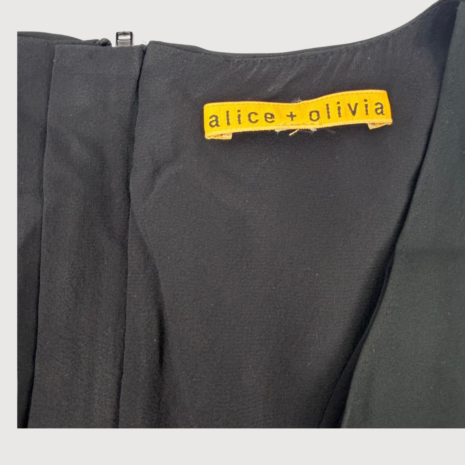 Other Alice + Olivia Silk Knot Front Mini Dress S Size S / US 4 / IT 40 - 4 Thumbnail