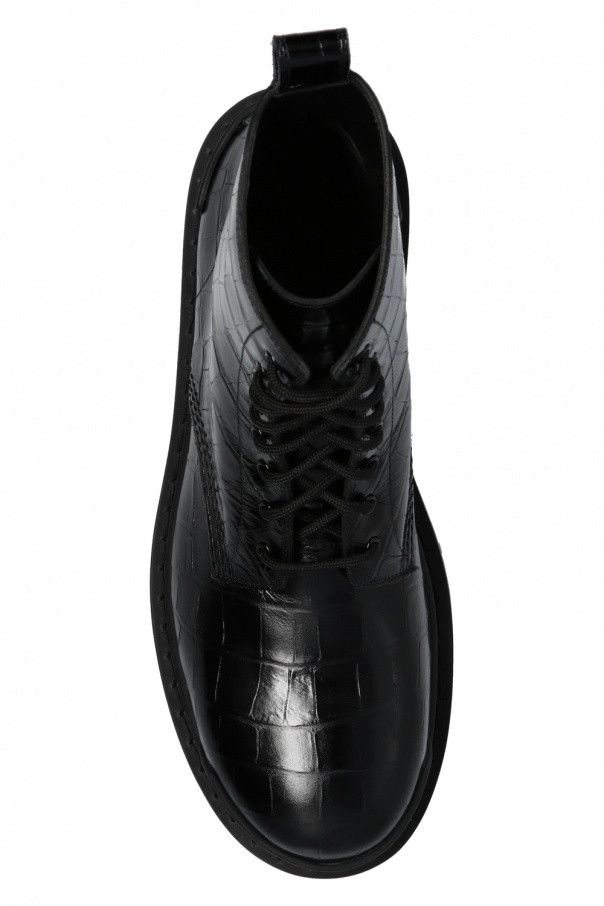 Balenciaga o1mt1gz0924 Strike 20mm Lace- Up Boots in Black Size US 7 / IT 37 - 6 Thumbnail