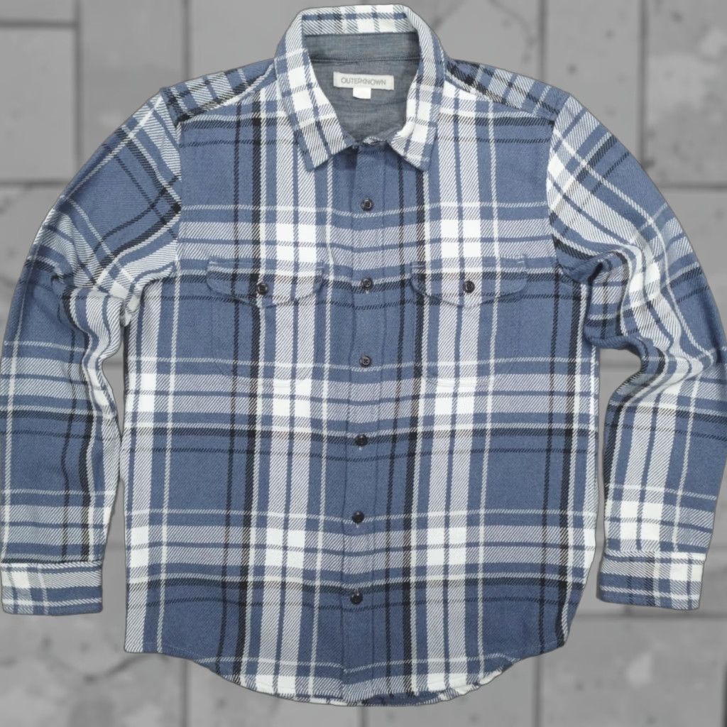 Outerknown Outerknown Blanket Shirt Plaid Button Up Men's Size S Organic Cotton Blue Twill Button-Up Casual, Workwear, Travel Mens Size US S / EU 44-46 / 1 - 1 Thumbnail
